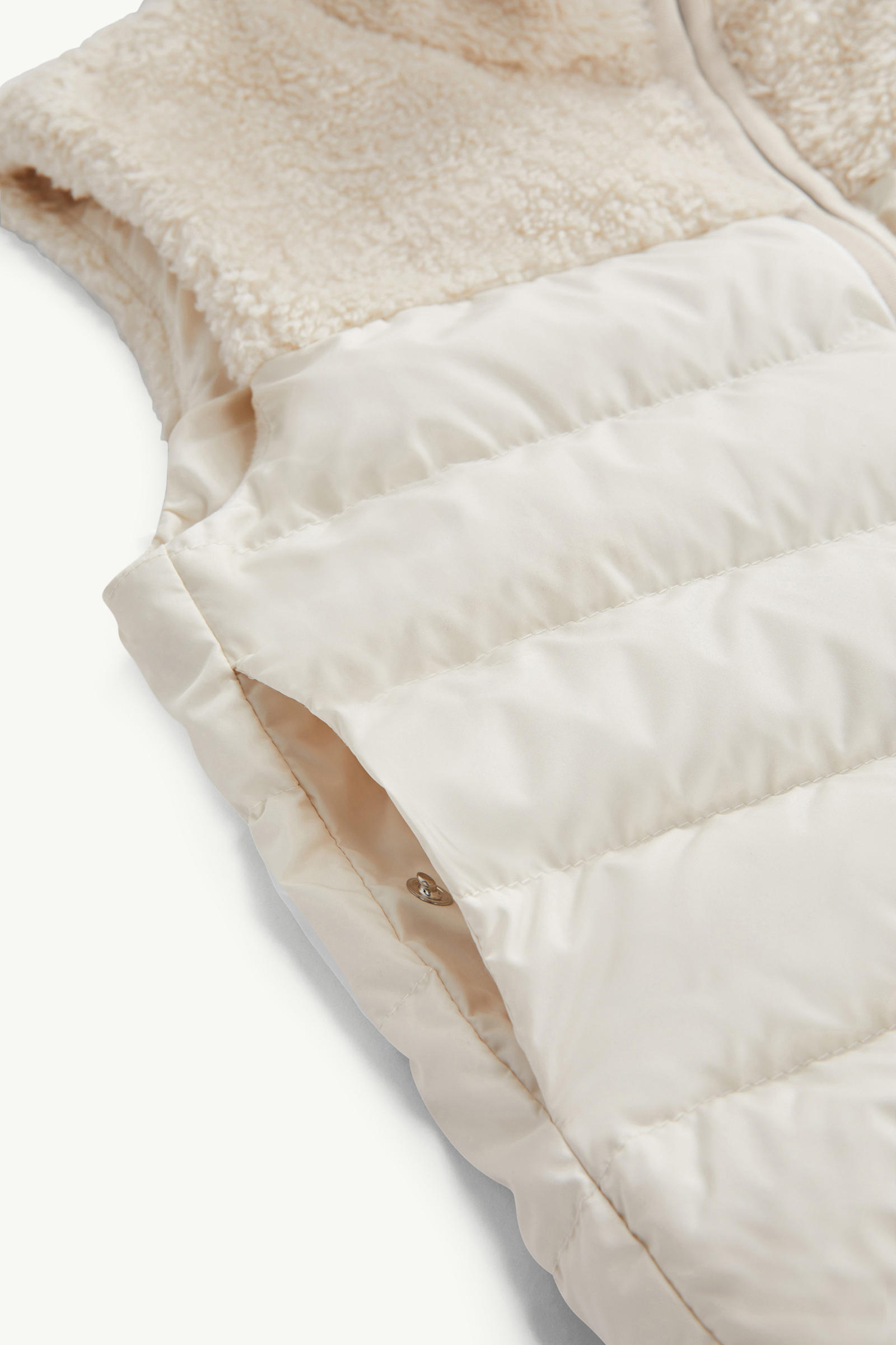 Jeromy Teddy Down Gilet Girl White Ivory Moncler 4
