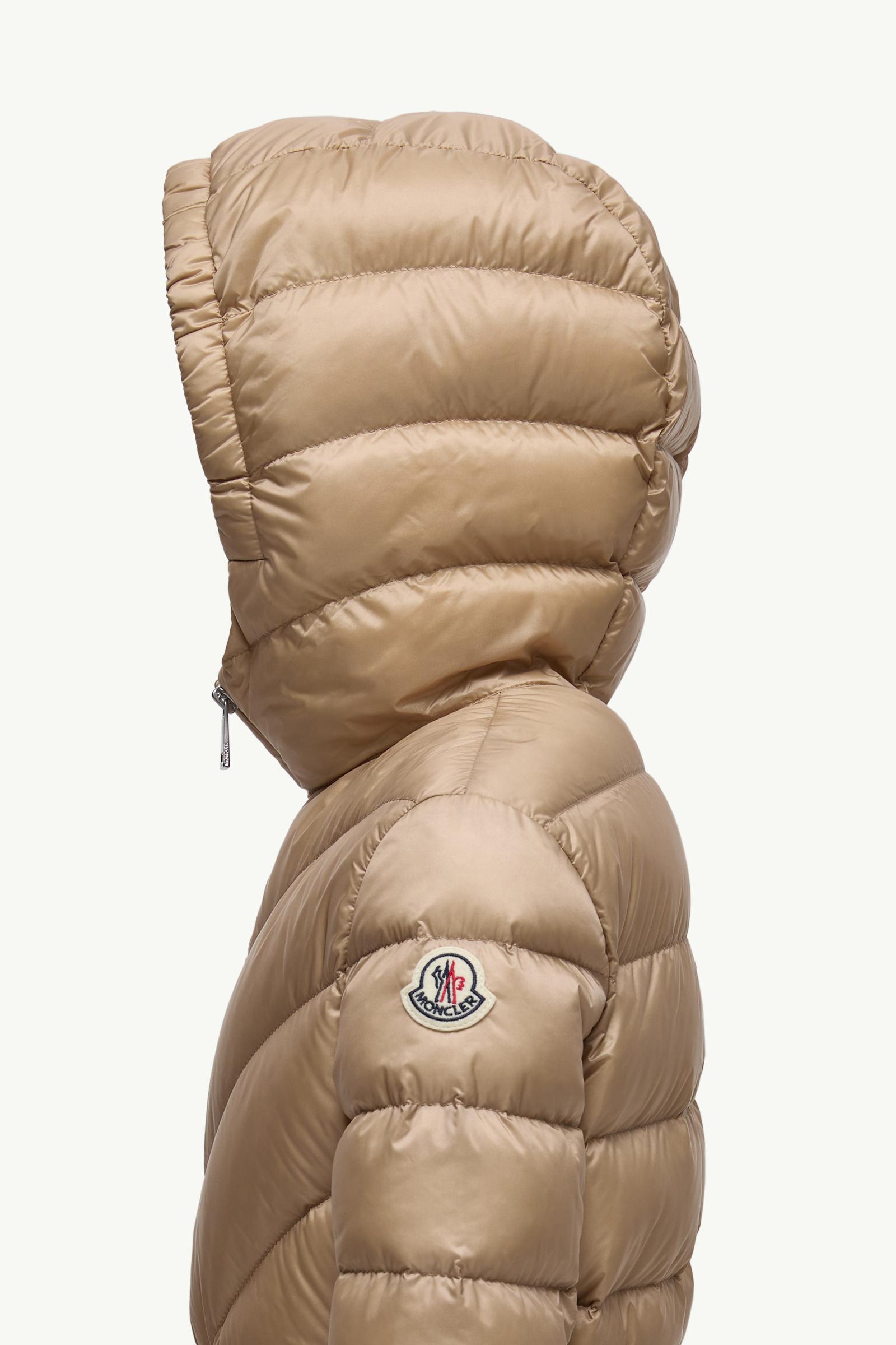 Argenno Hooded Down Jacket Girl Beige Moncler 1