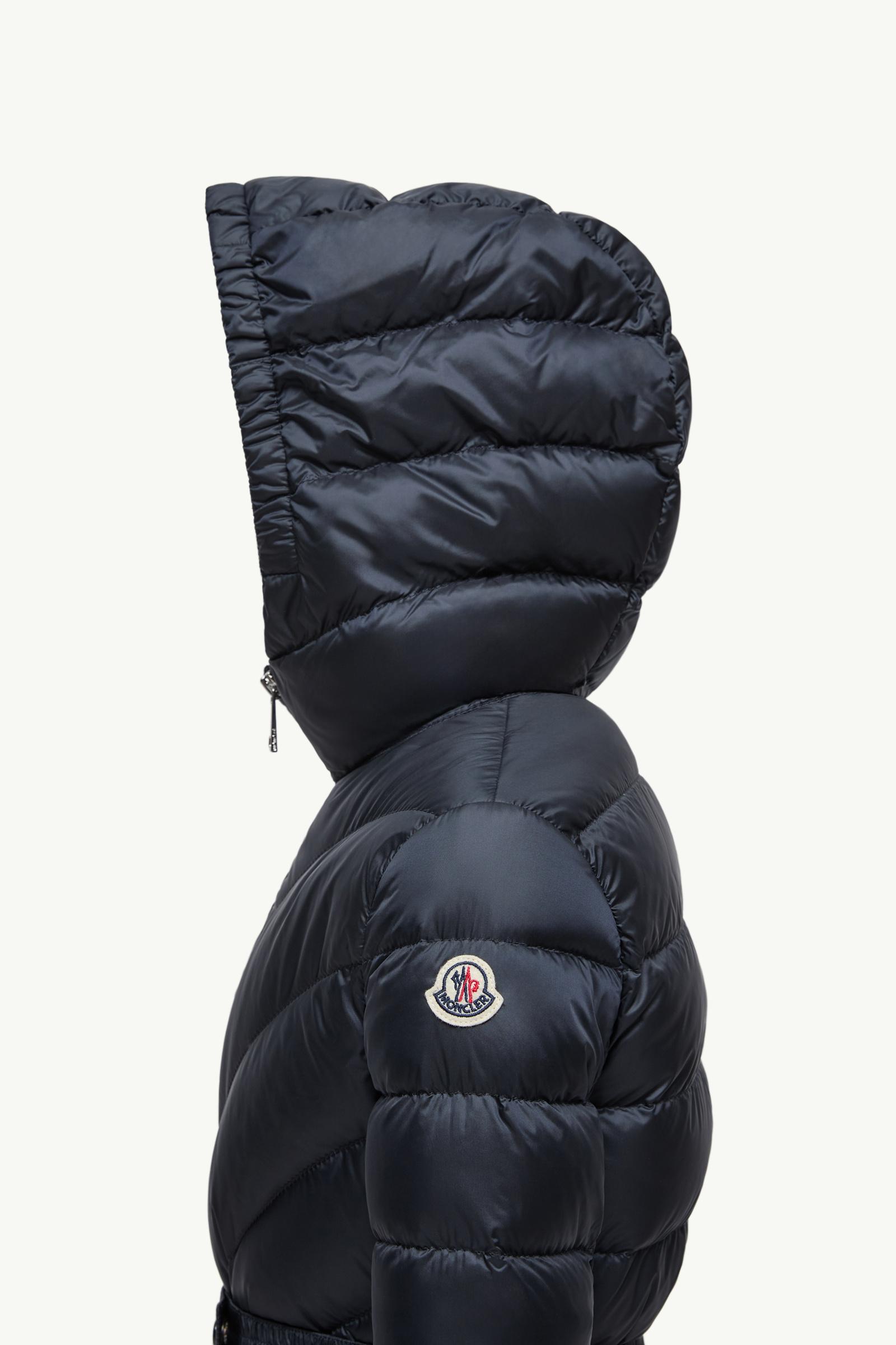 Argenno Hooded Down Jacket Girl Night Blue Moncler 1