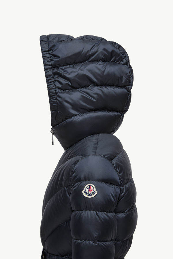 Argenno Hooded Down Jacket Girl Night Blue Moncler 1