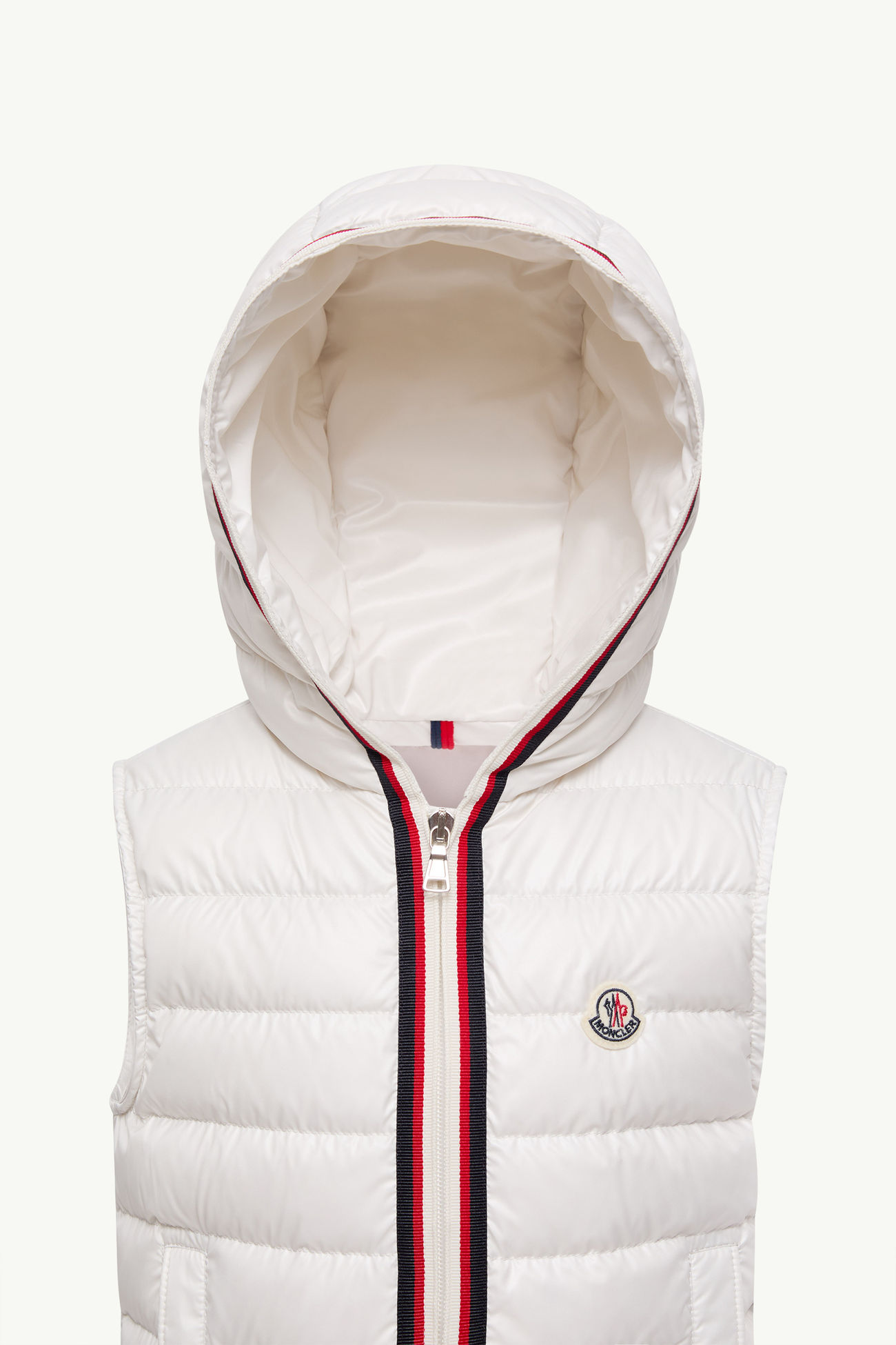 Dorcas Hooded Down Gilet Boy White Moncler 3