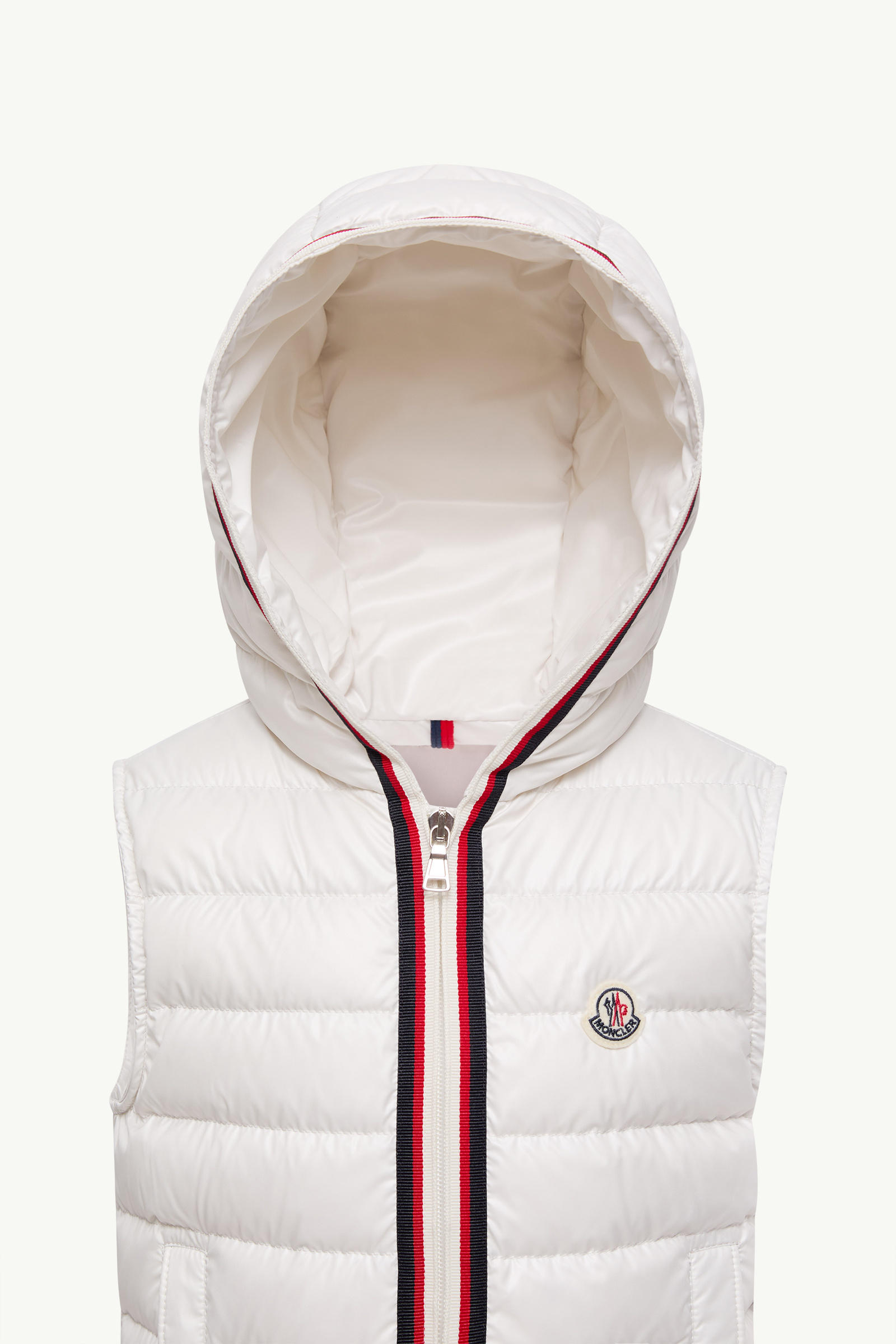 Dorcas Hooded Down Gilet Boy White Moncler 3