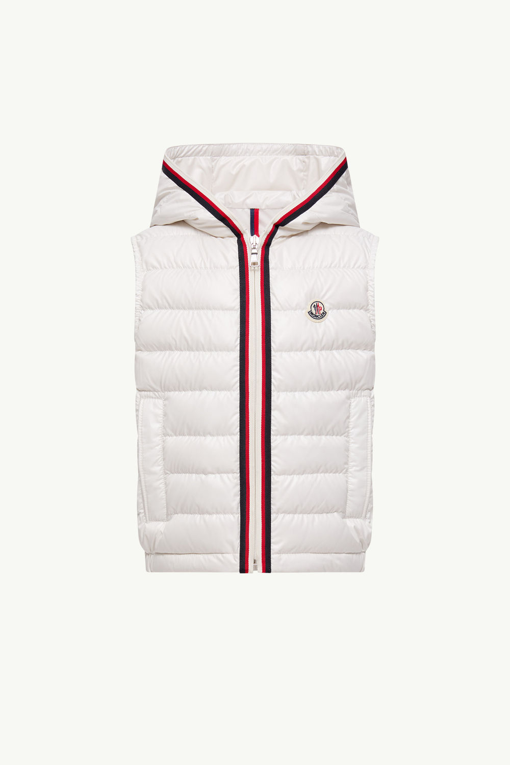 Dorcas Hooded Down Vest Boy White Moncler 0