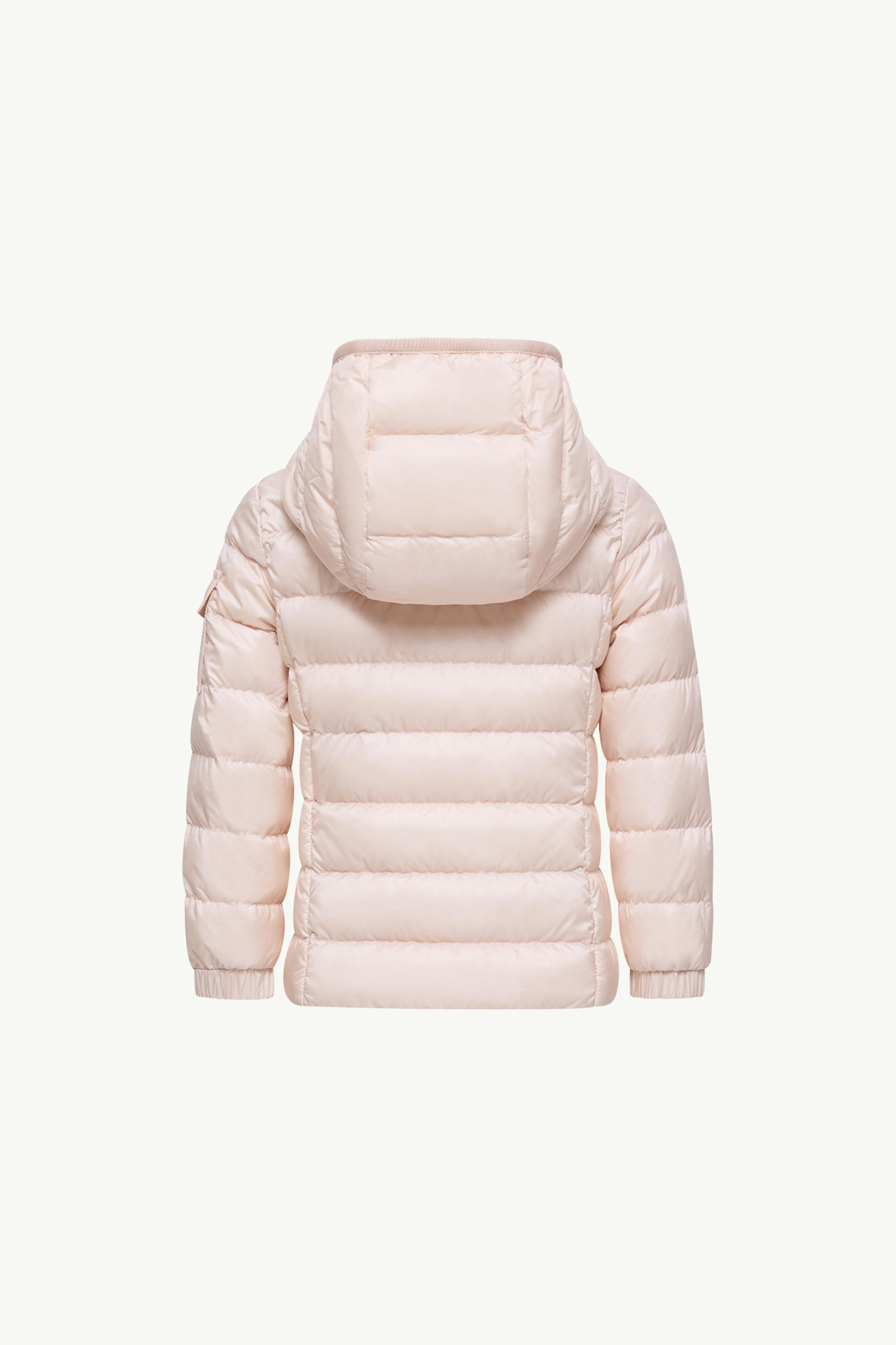 Gles Hooded Down Jacket Girl Light Pink Moncler 2