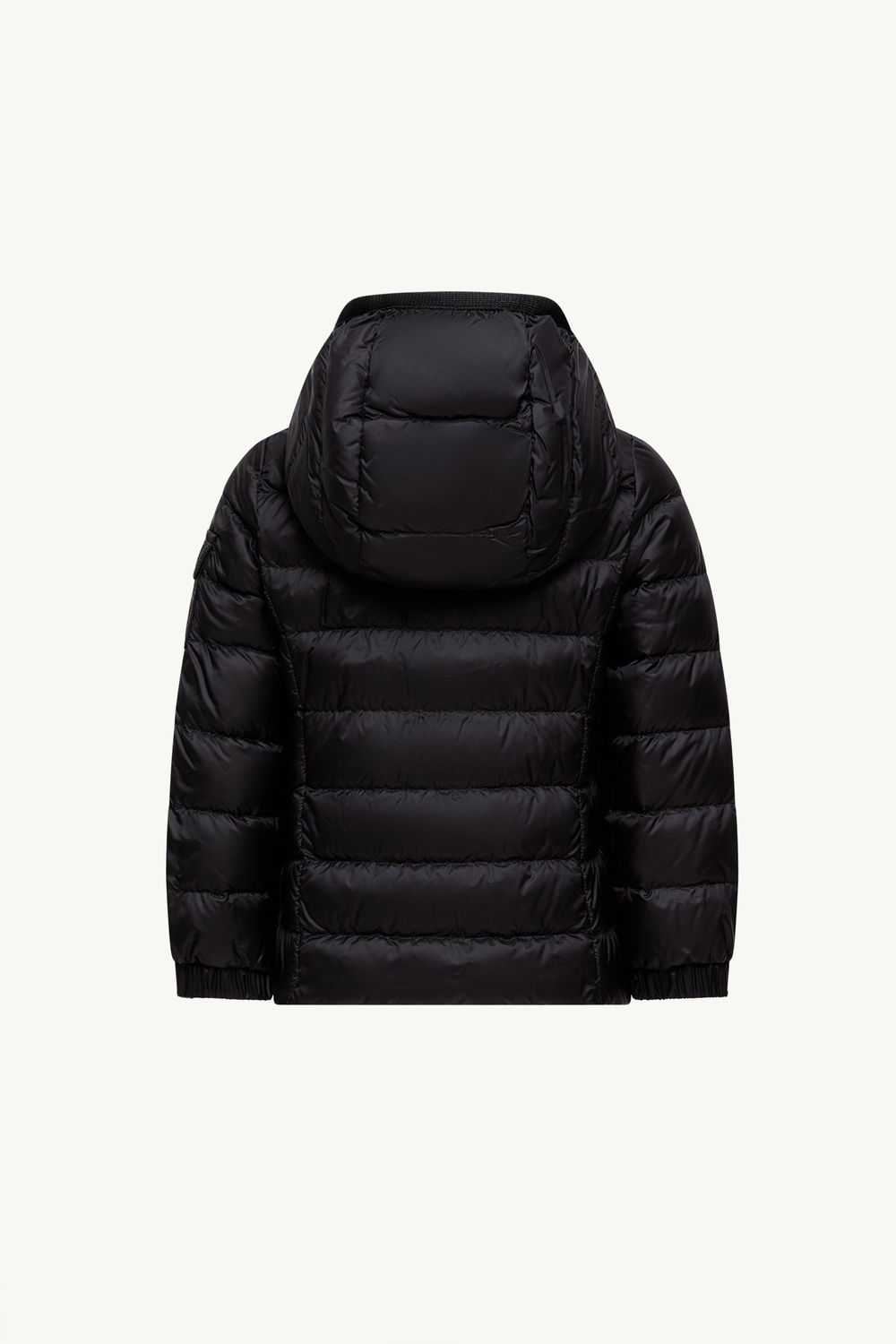 Gles Hooded Down Jacket Girl Black Moncler 2