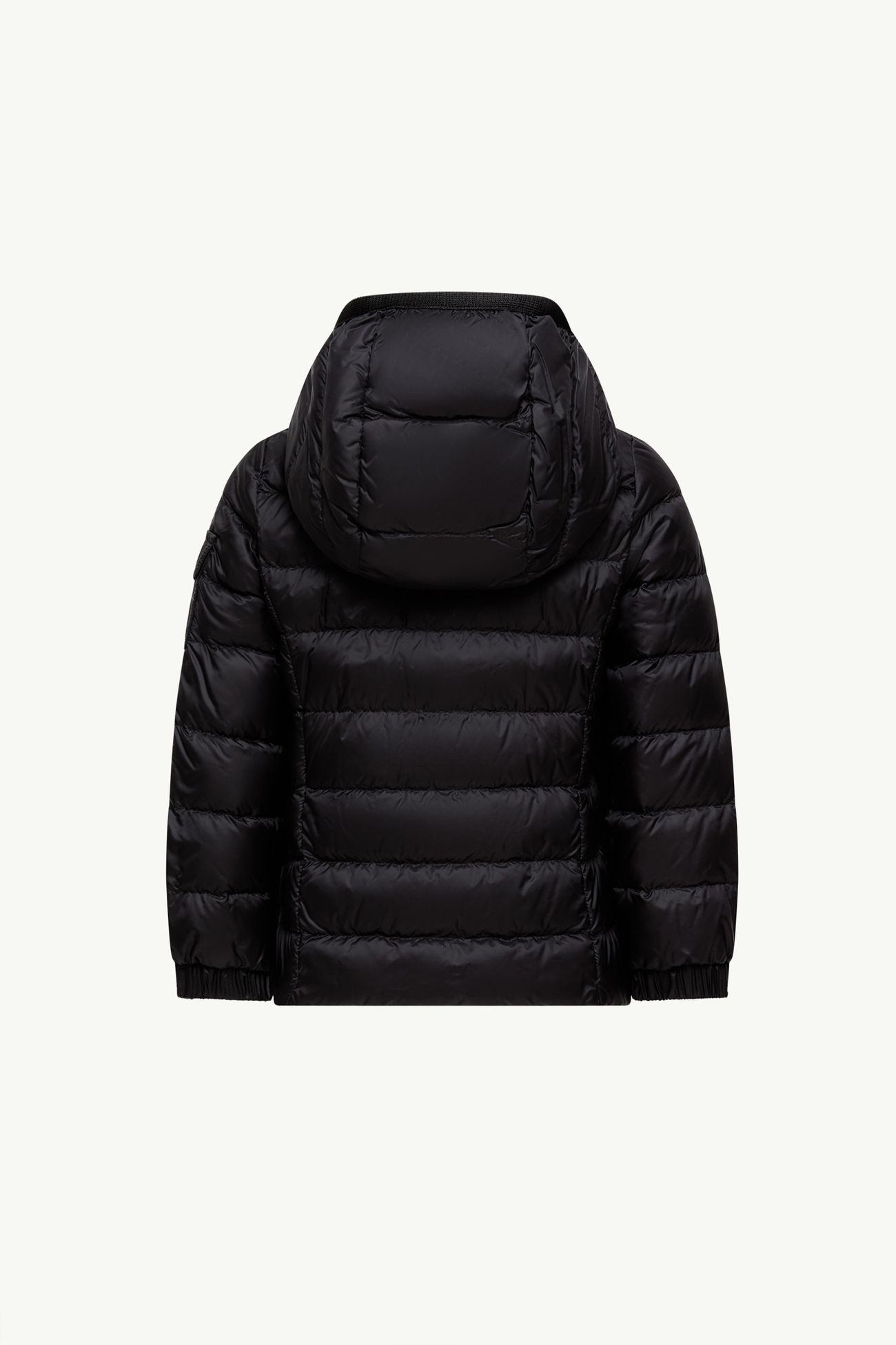 Gles Hooded Down Jacket Girl Black Moncler 2