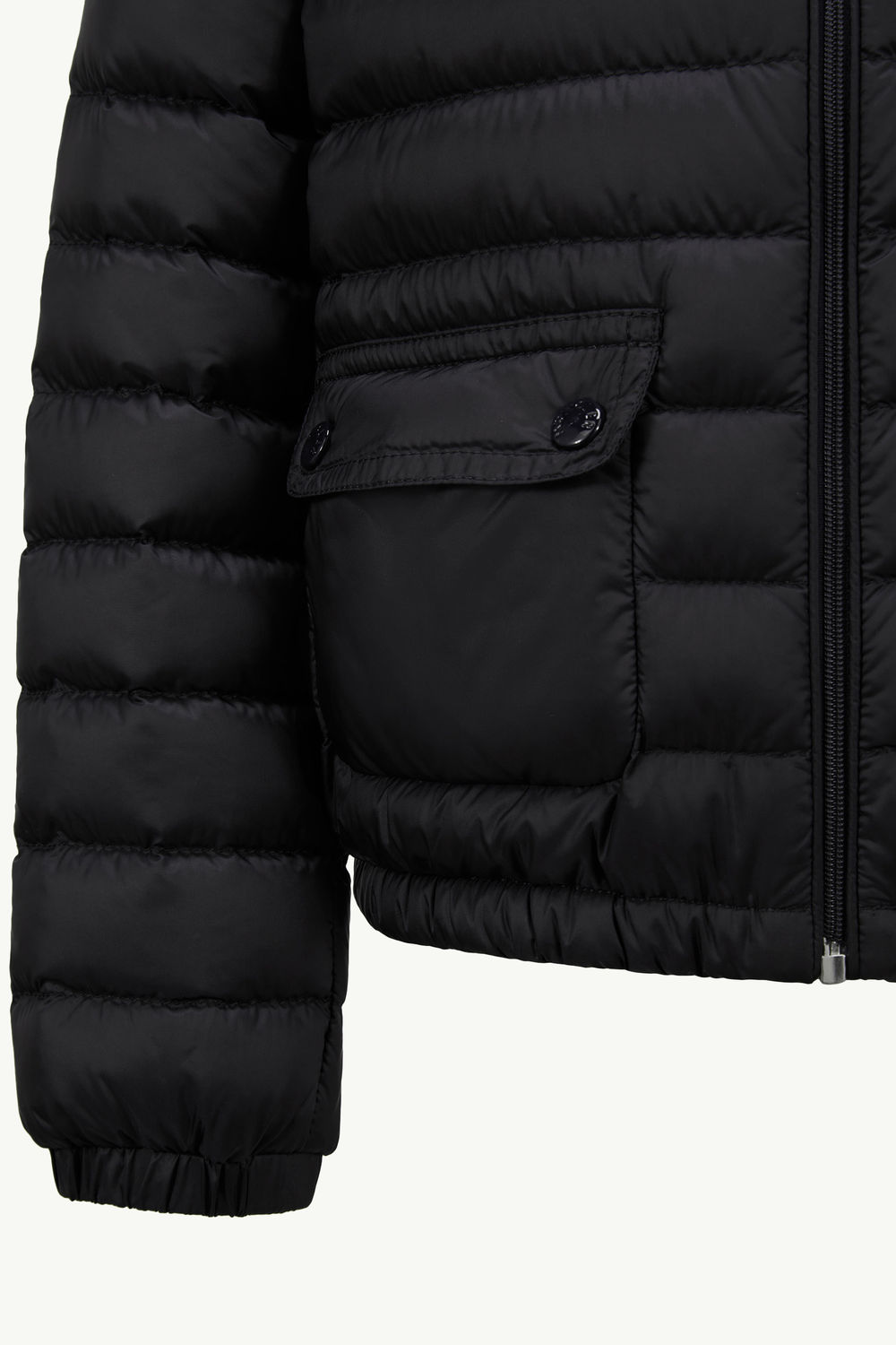 Lans Down Jacket Girl Black Moncler 3