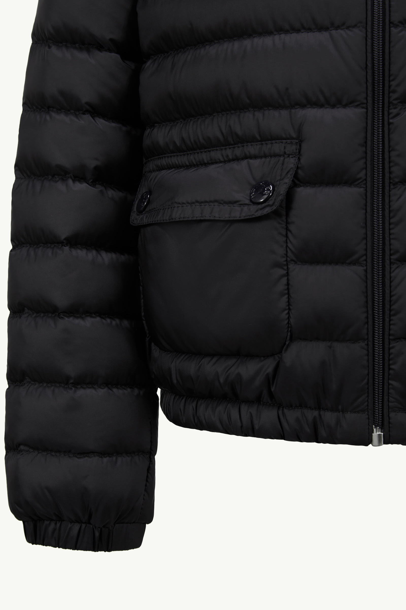 Lans Down Jacket Girl Black Moncler 3