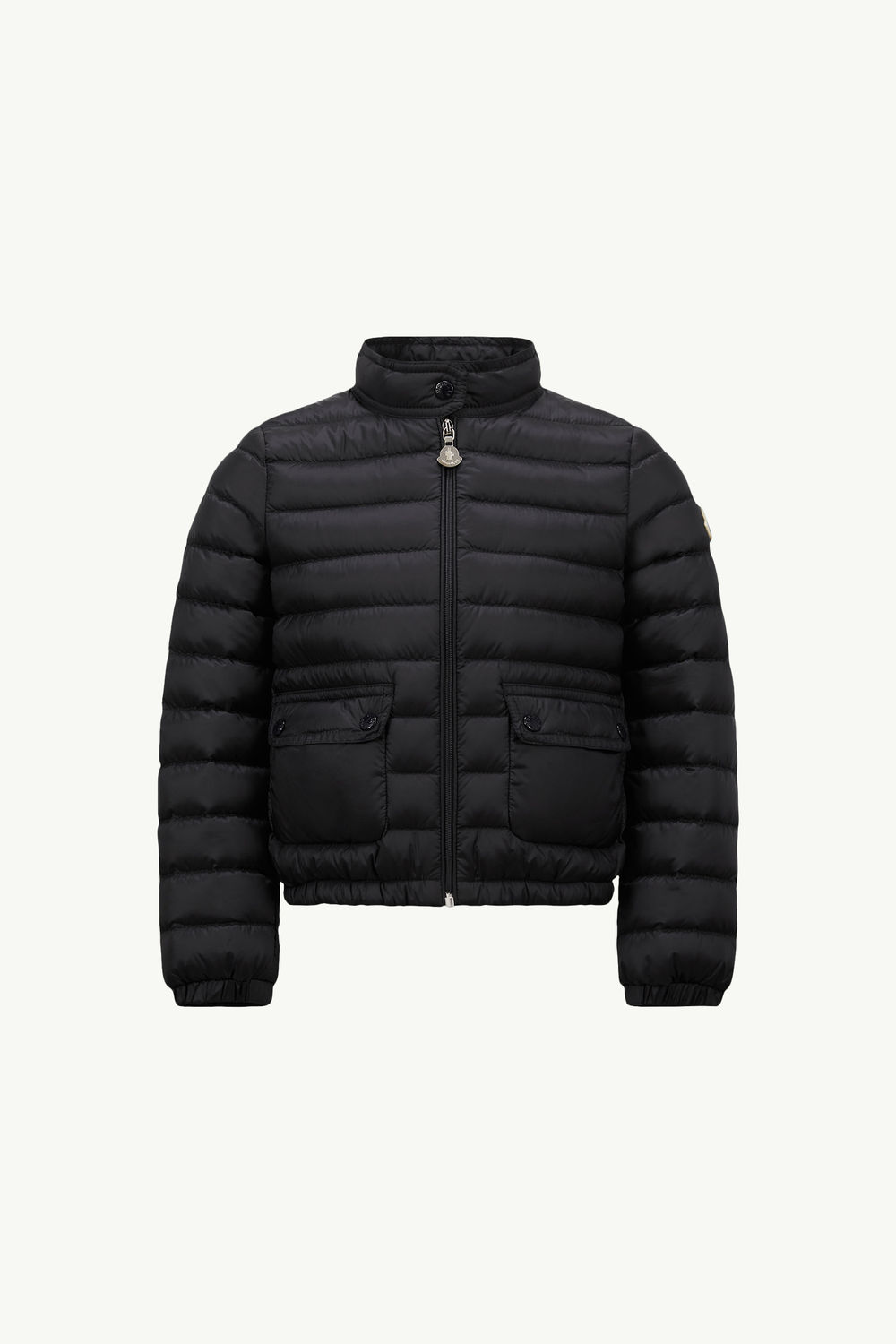 Lans Down Jacket Girl Black Moncler 0
