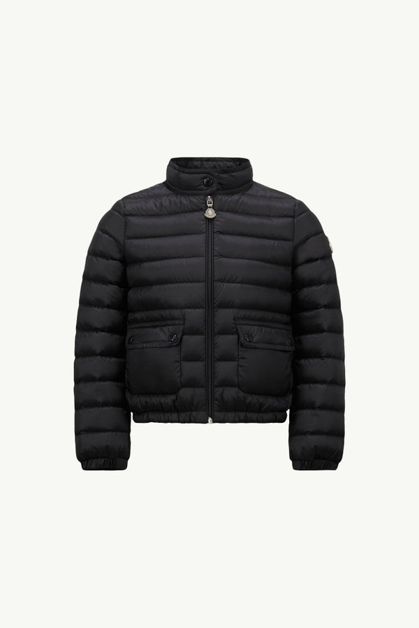 Lans Down Jacket Girl Black Moncler 0