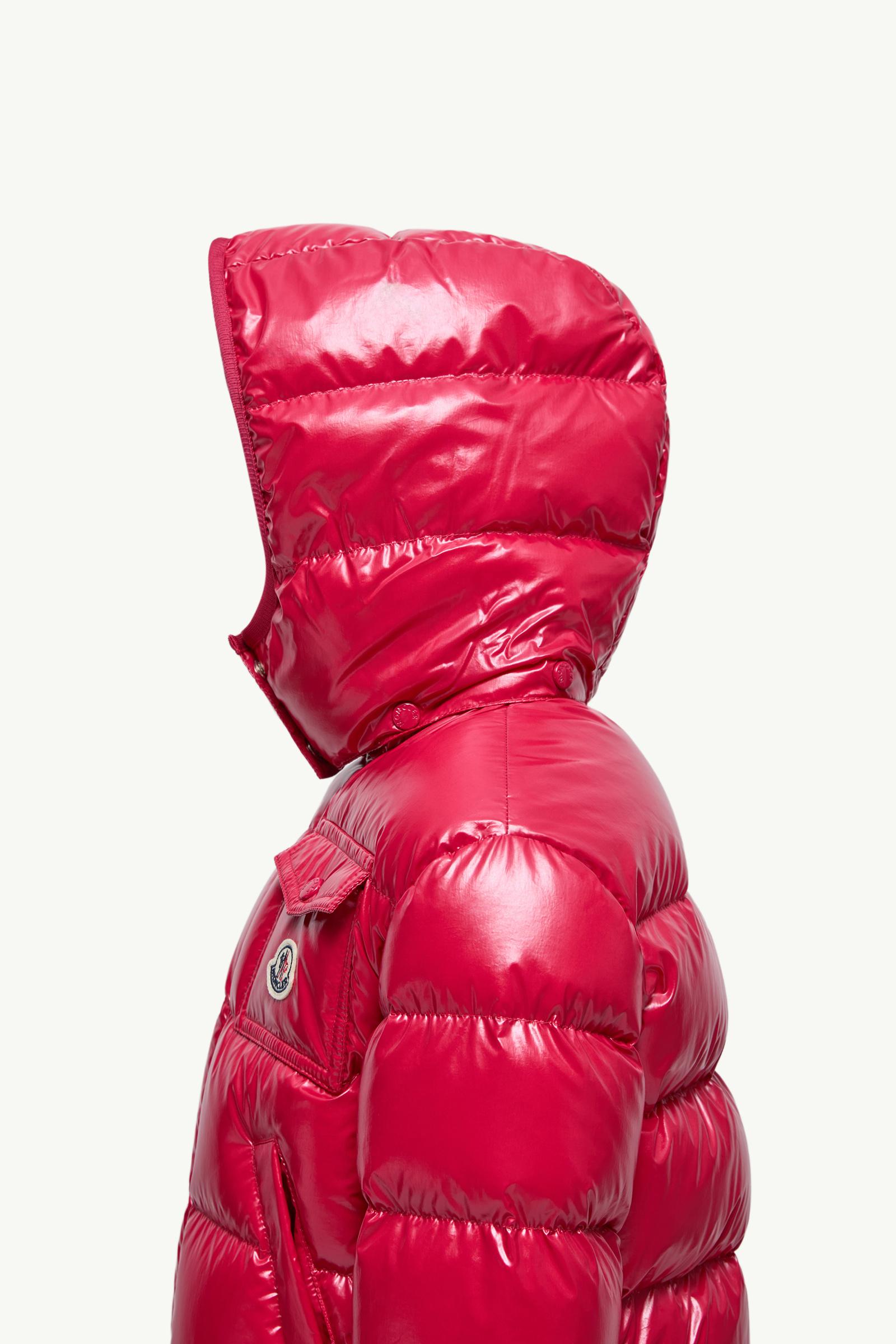 Andro Hooded Down Jacket Girl Coral Pink Moncler 1