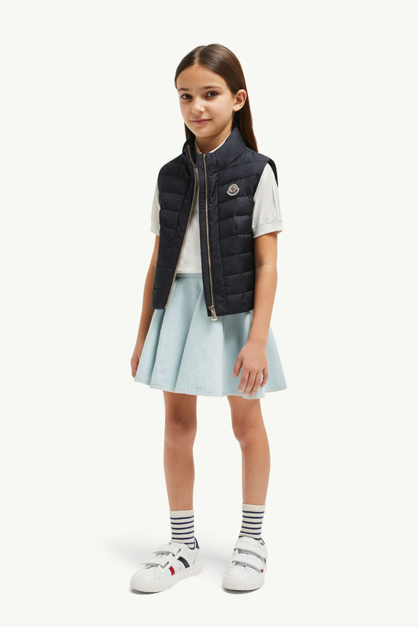 Velma Down Gilet Girl Dark Blue Moncler 1