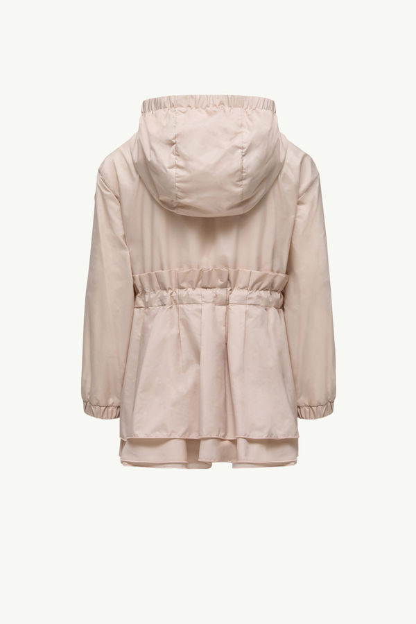 Wete Hooded Parka Jacket Girl Beige Moncler 2