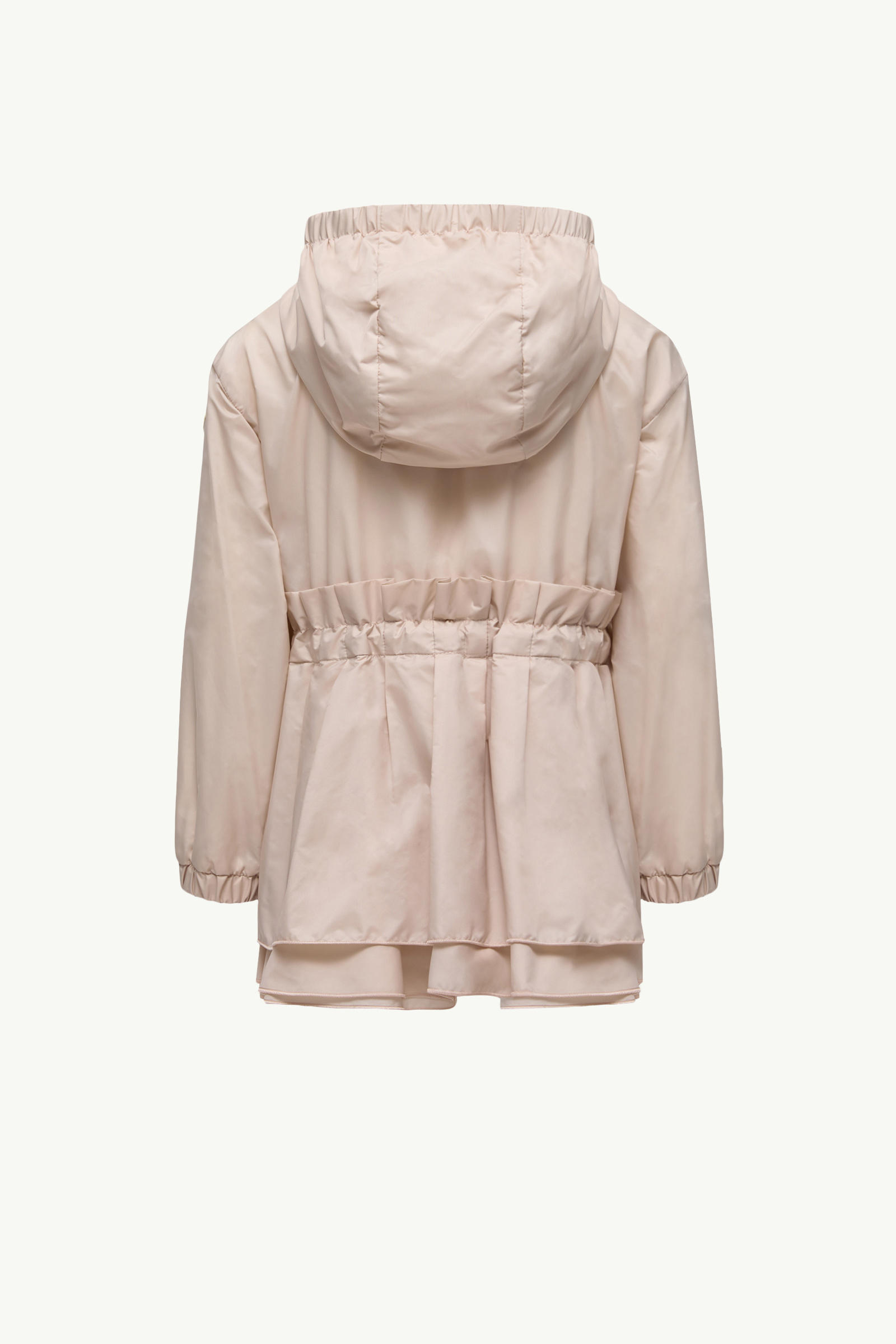 Wete Hooded Parka Jacket Girl Beige Moncler 2
