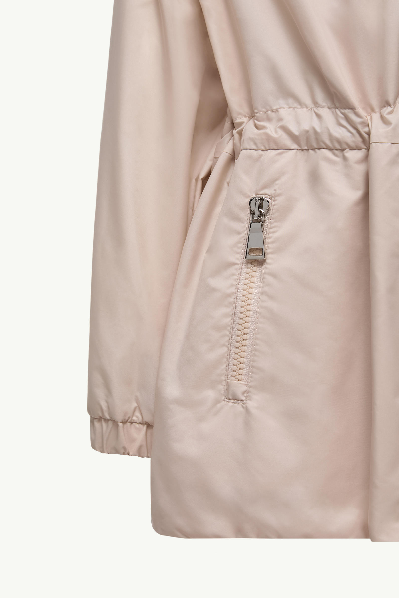 Wete Hooded Parka Jacket Girl Beige Moncler 3