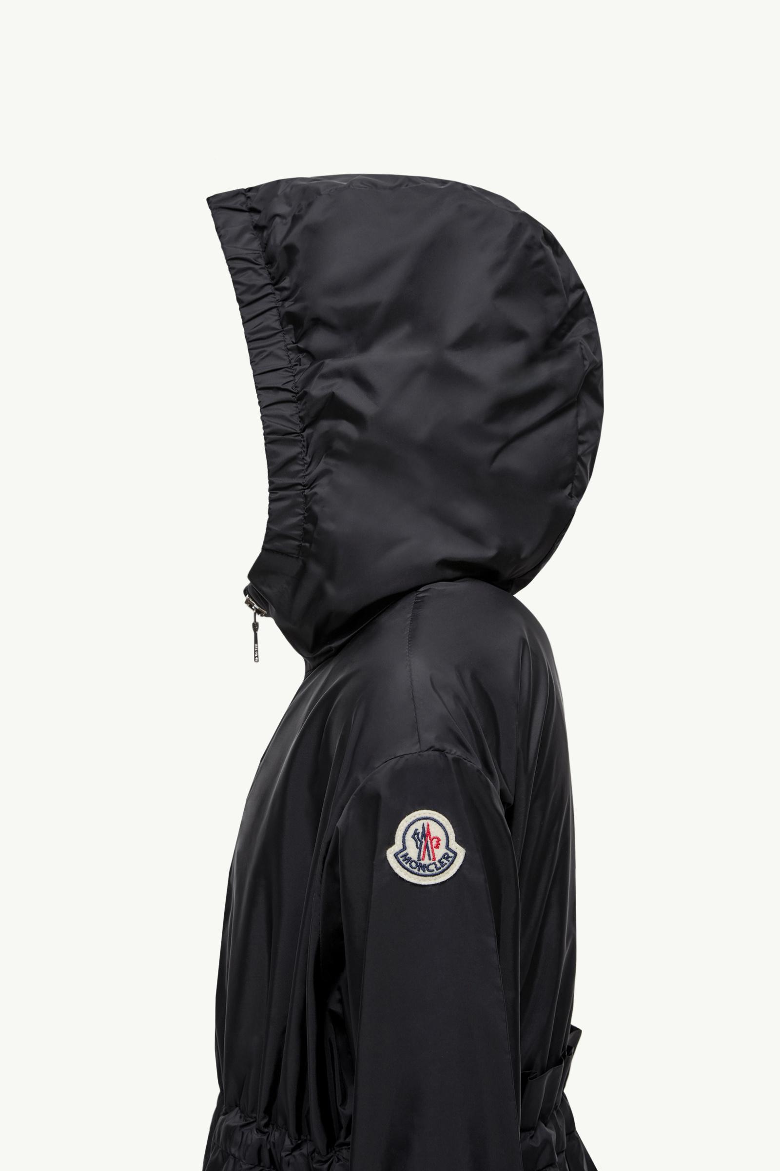 Wete Hooded Parka Jacket Girl Black Moncler 1