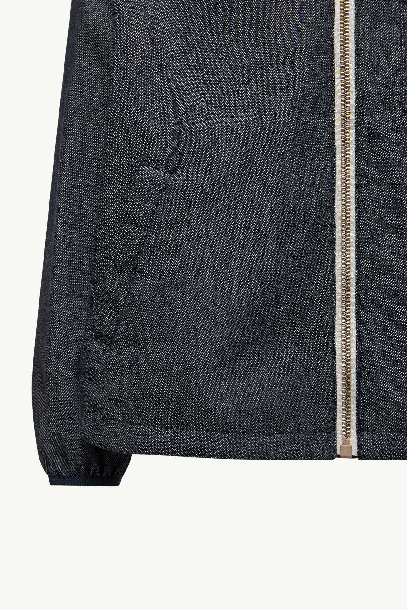 Direna Hooded Denim Jacket Girl Denim Blue Moncler 3