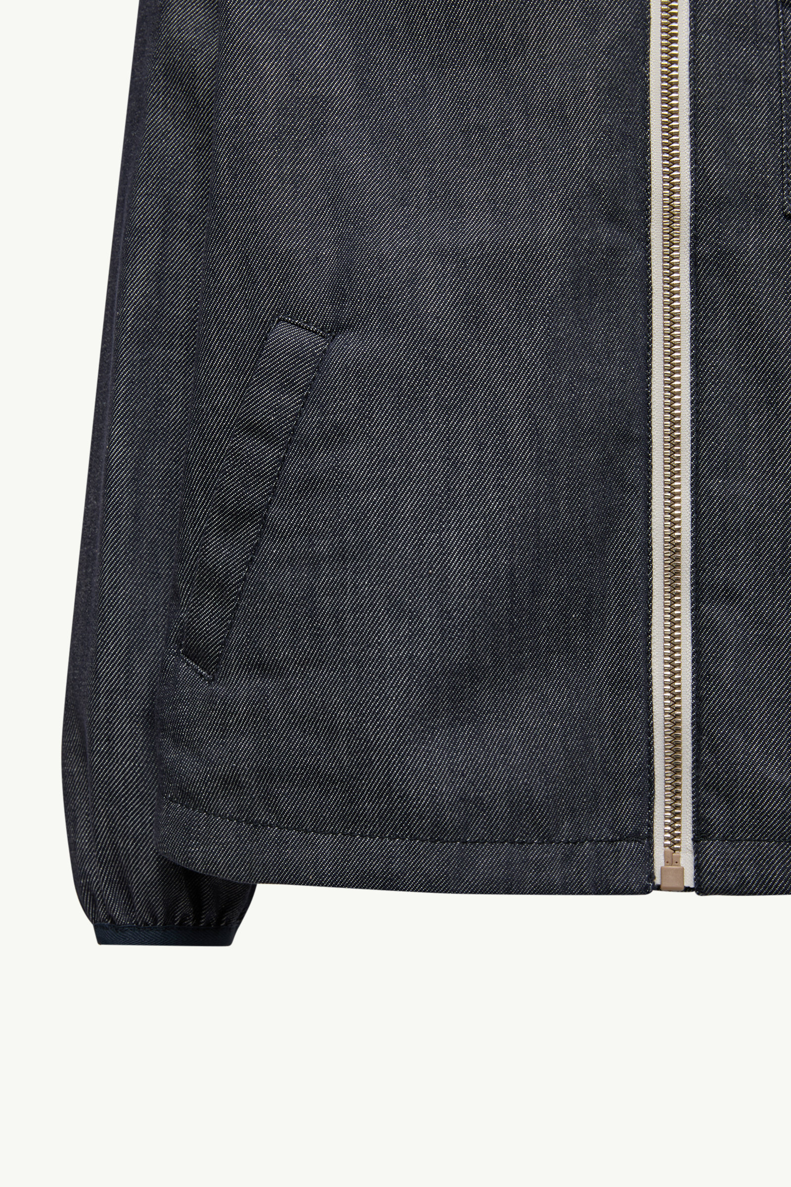 Direna Hooded Denim Jacket Girl Denim Blue Moncler 3