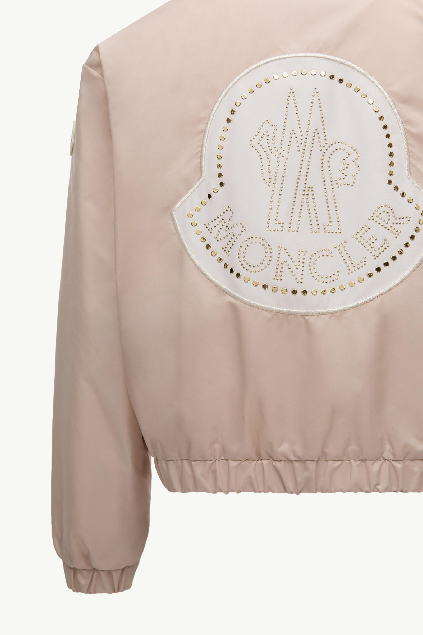 Saria Hooded Rain Jacket Girl Light Beige Moncler 3