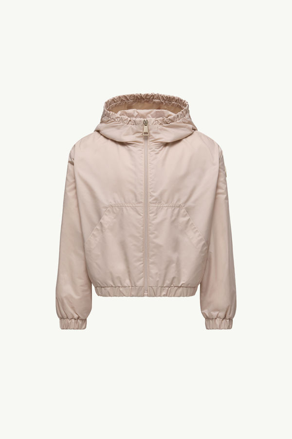 Saria Regenjacke mit Kapuze Mädchen Hellbeige Moncler 0