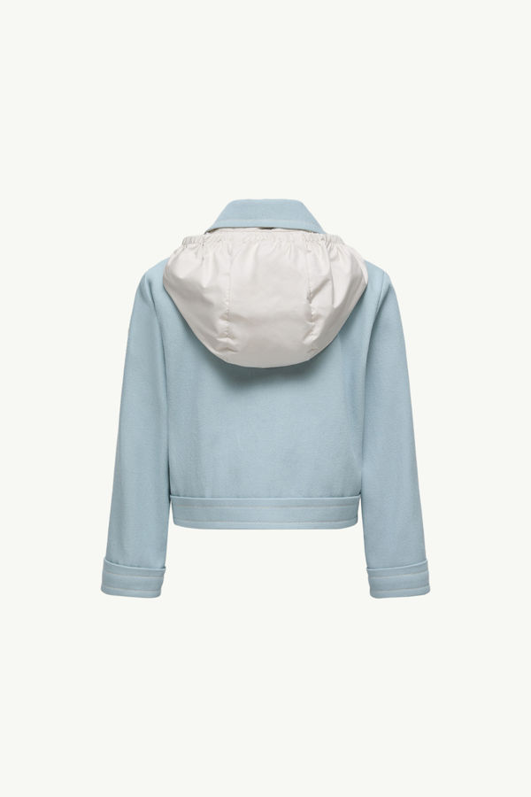 Esme 후드 데님 재킷 키즈 여아 라이트 블루 Moncler 2
