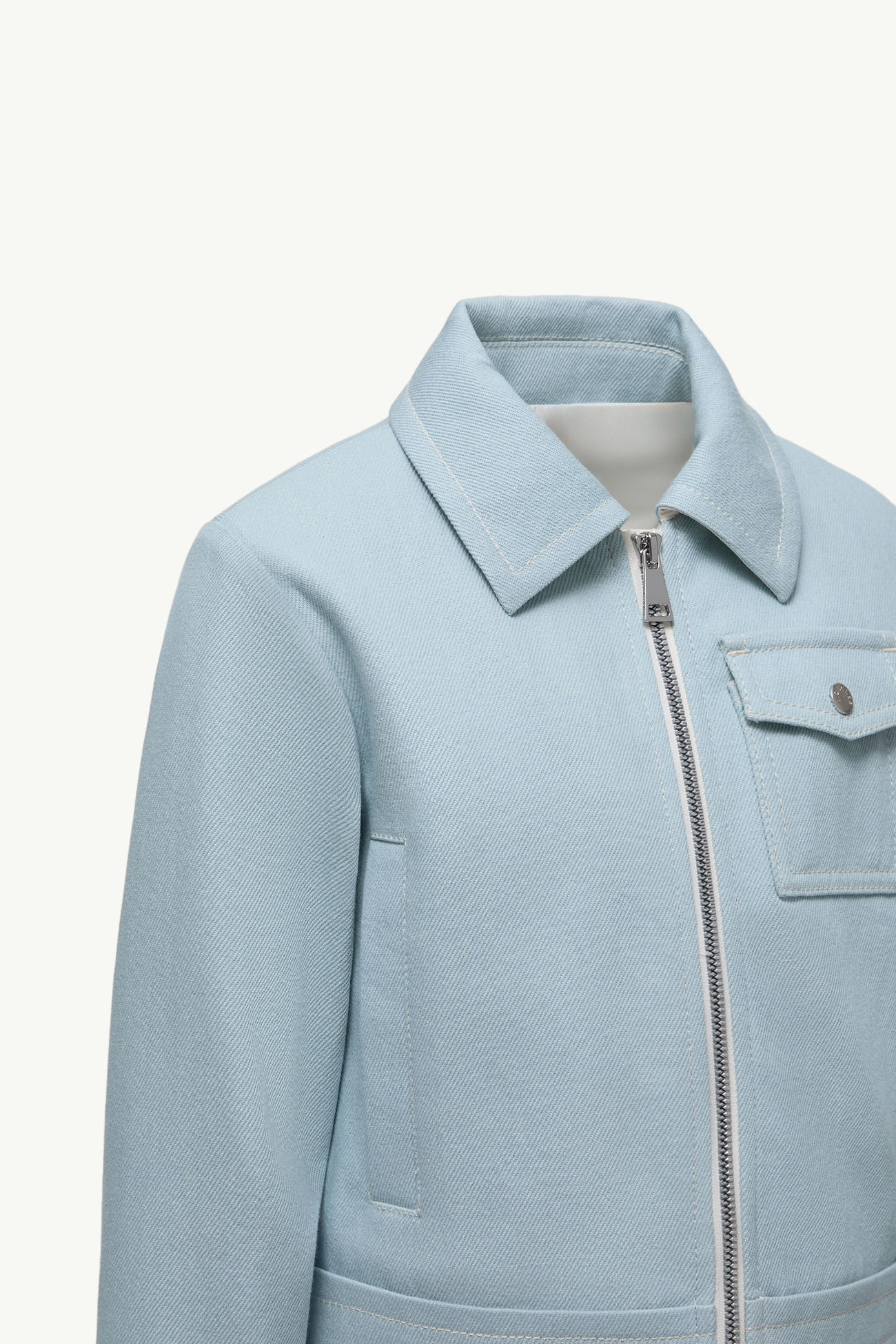 Esme Jeansjacke mit Kapuze Mädchen Hellblau Moncler 3