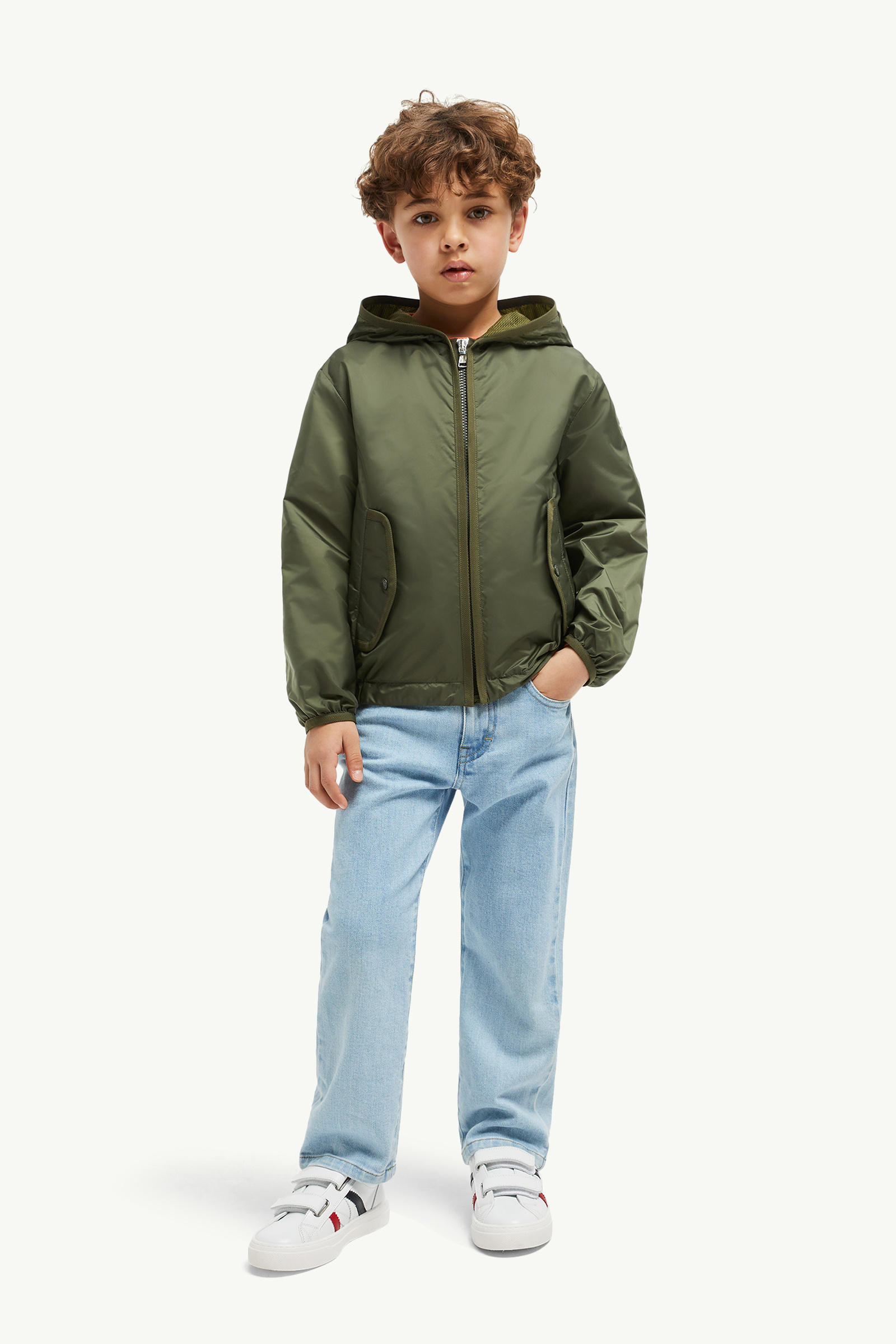 Ottis男童连帽夹克外套 男童 深绿色 Moncler 1
