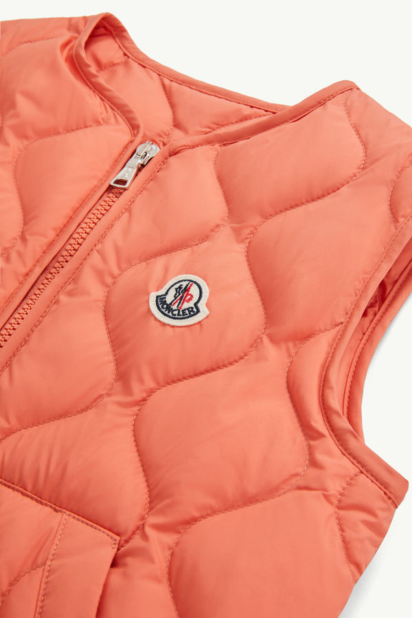 Nisha Down Gilet Boy Orange Moncler 3
