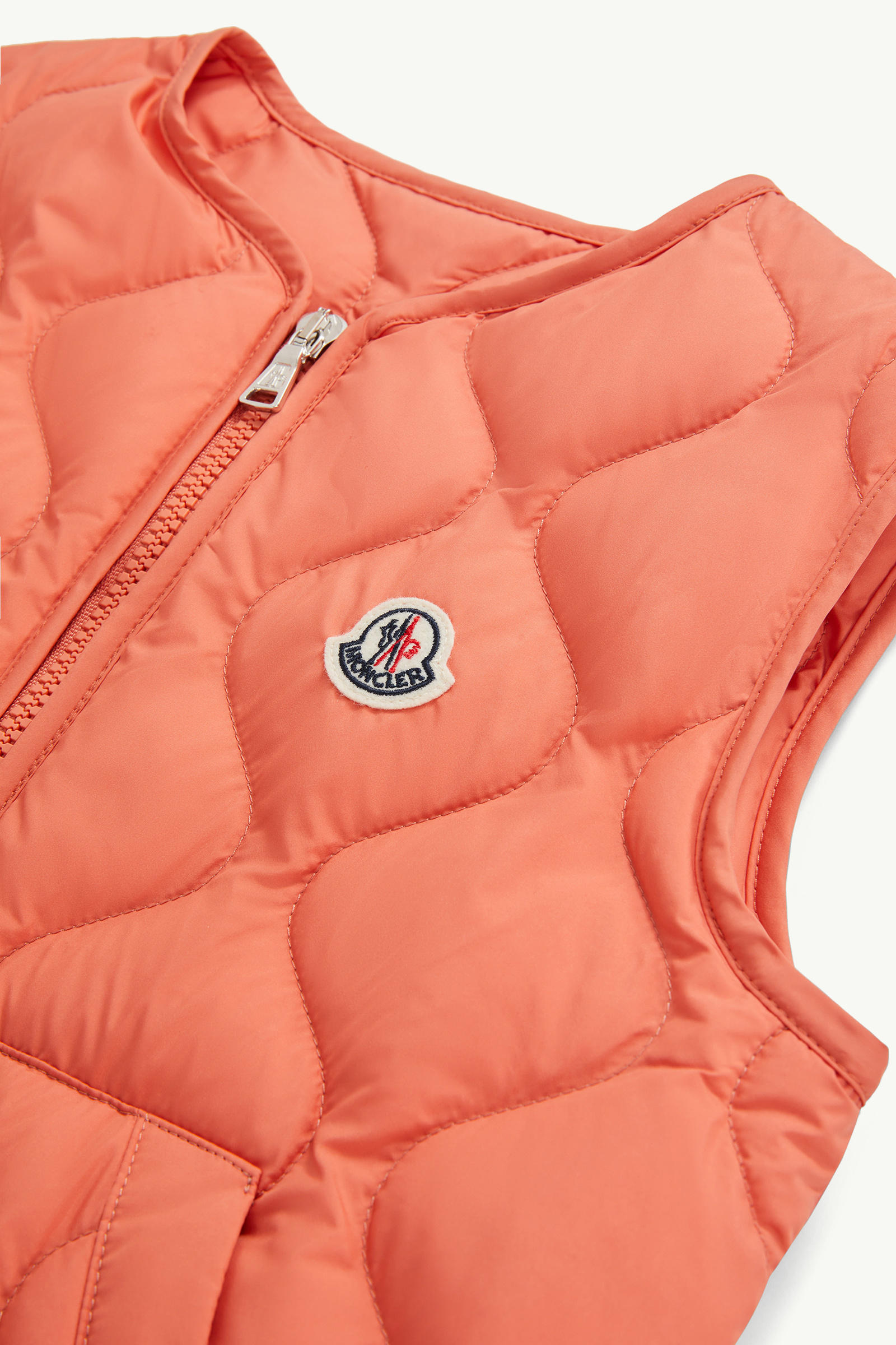 Nisha Down Gilet Boy Orange Moncler 3