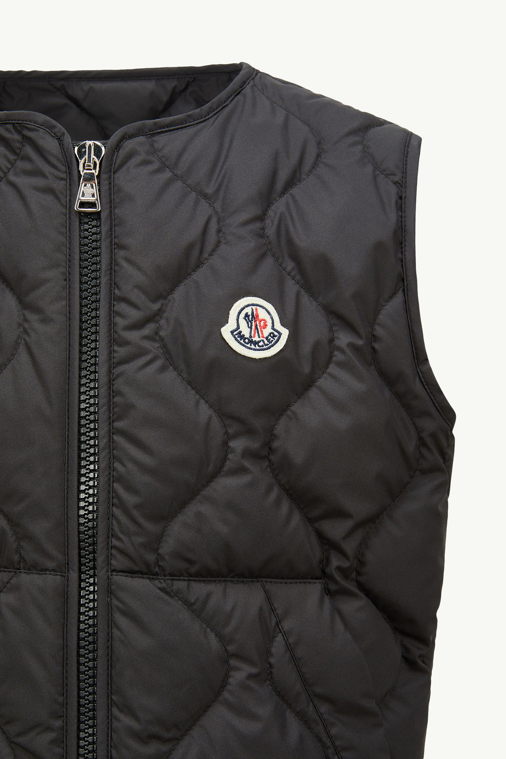 Nisha Down Gilet Boy Black Moncler 3