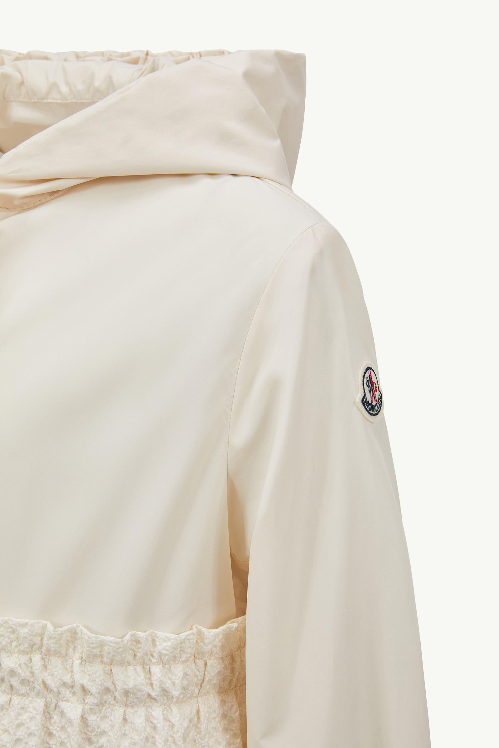 Odete Hooded Jacket Girl White Moncler 2