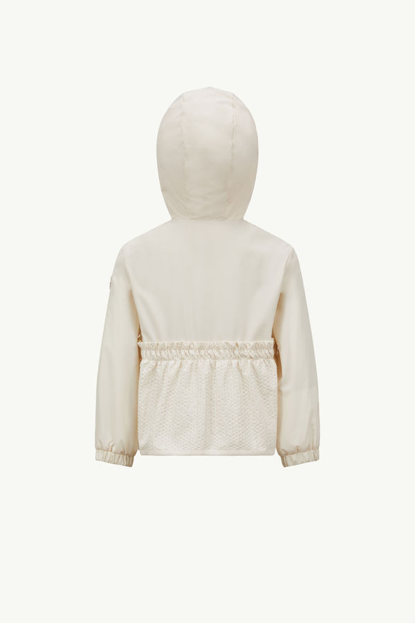 Odete Hooded Jacket Girl White Moncler 3