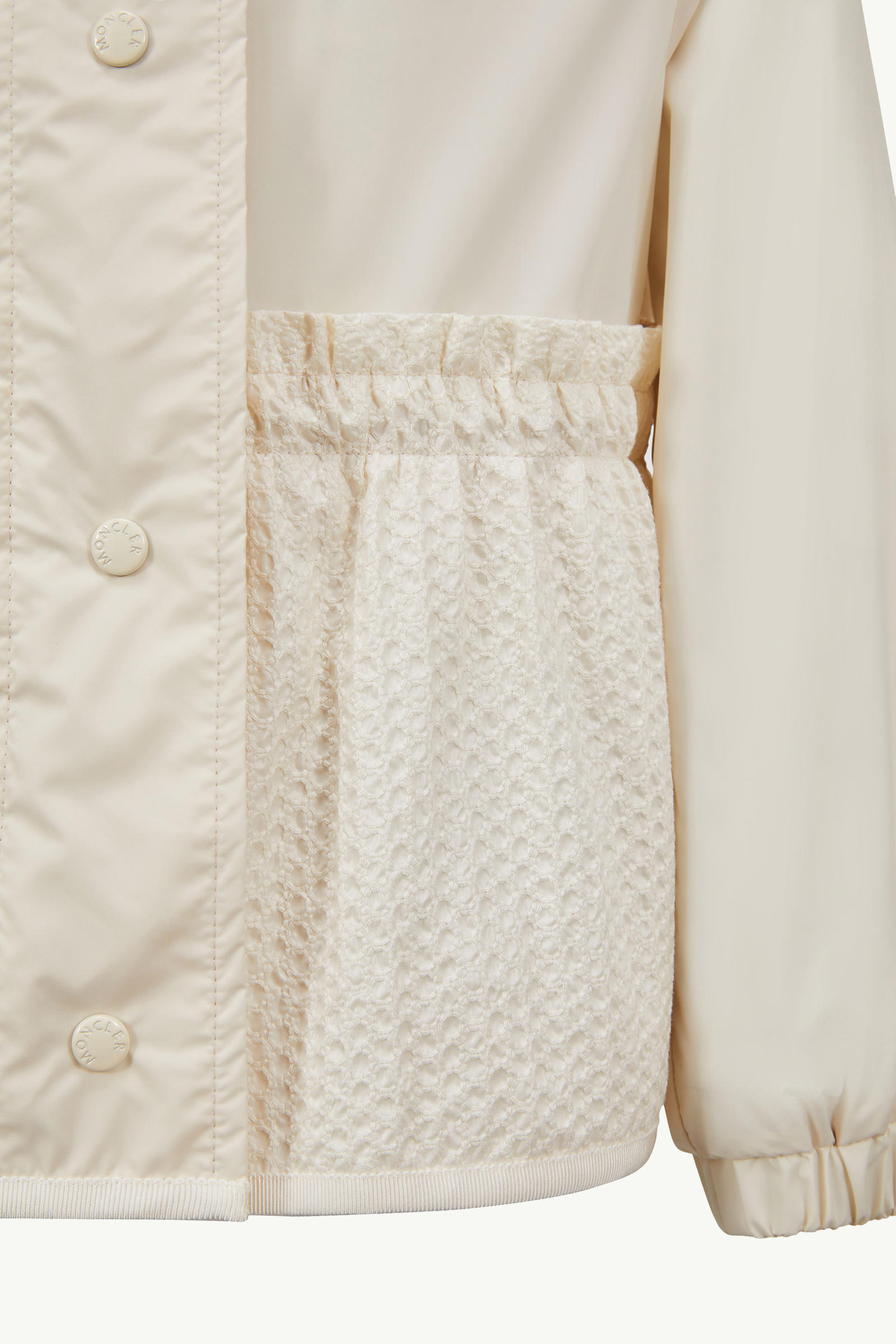 Odete Hooded Jacket Girl White Moncler 4