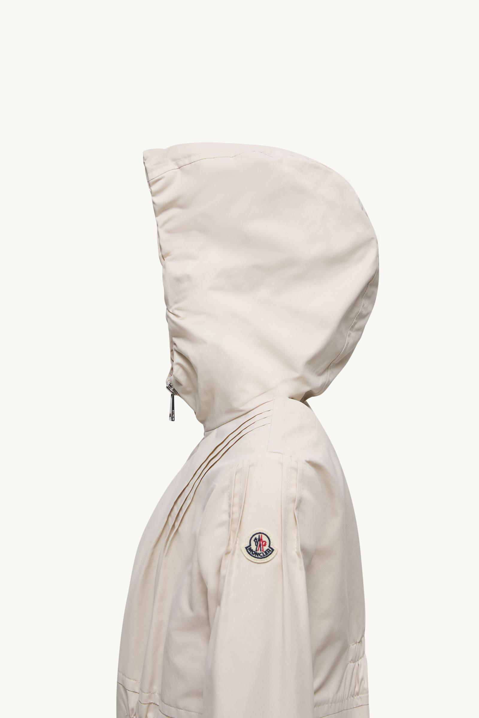 Elaine Hooded Jacket Girl White Ivory Moncler 1