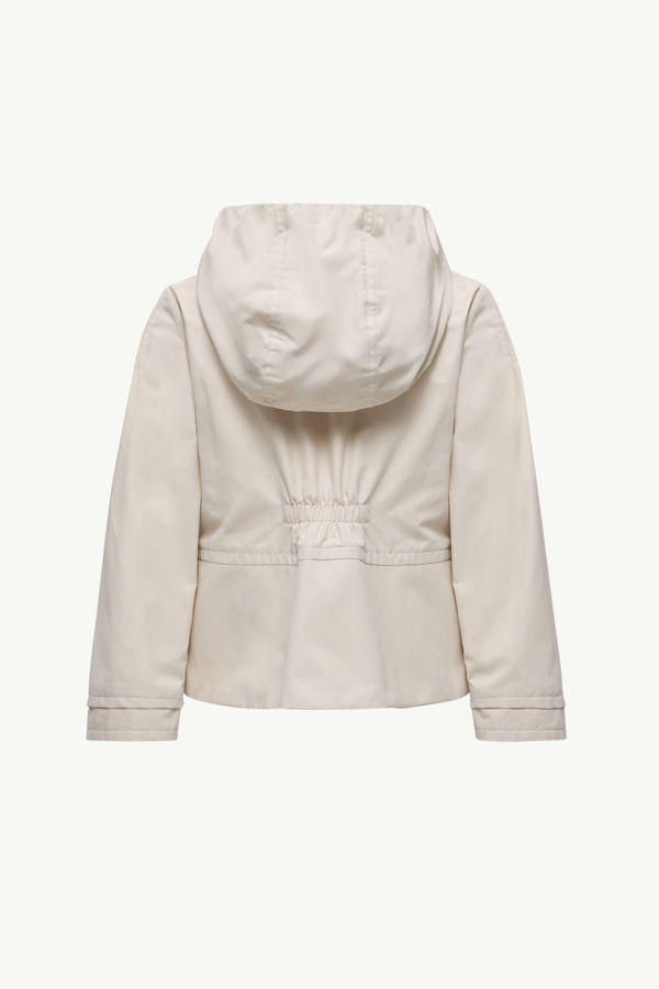 Elaine Hooded Jacket Girl White Ivory Moncler 2
