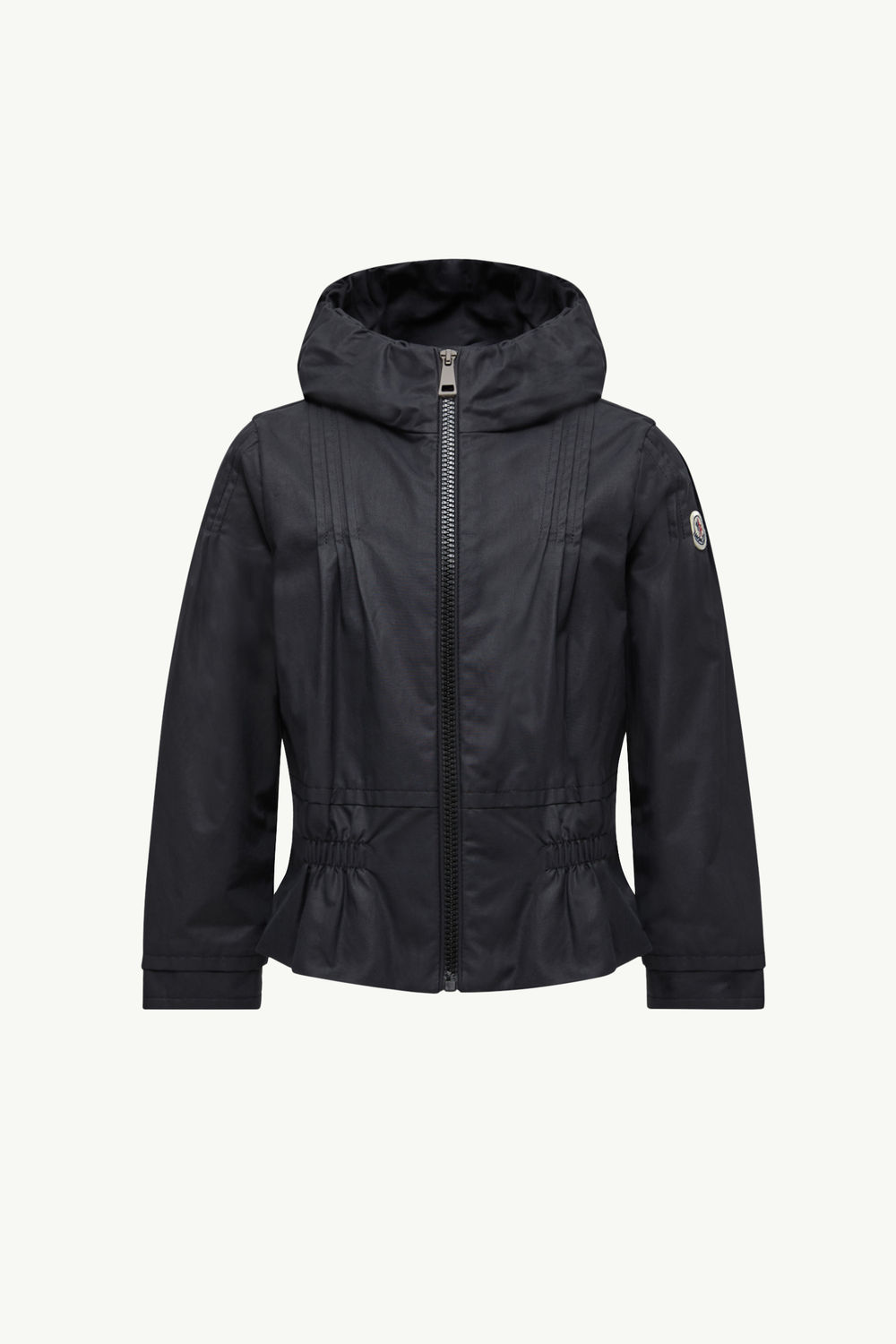 Elaine Hooded Jacket Girl Black Moncler 0