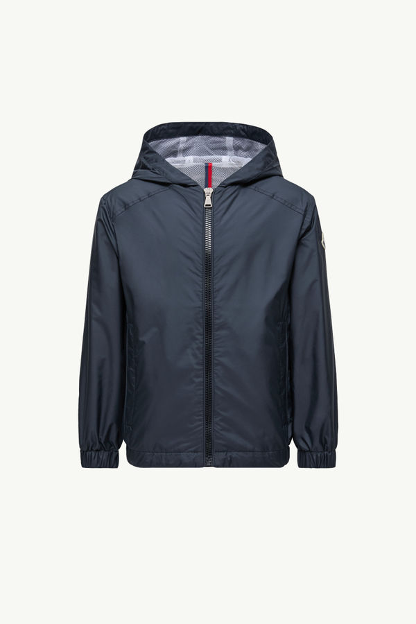 Desmon Hooded Jacket Boy Dark Blue Moncler 0