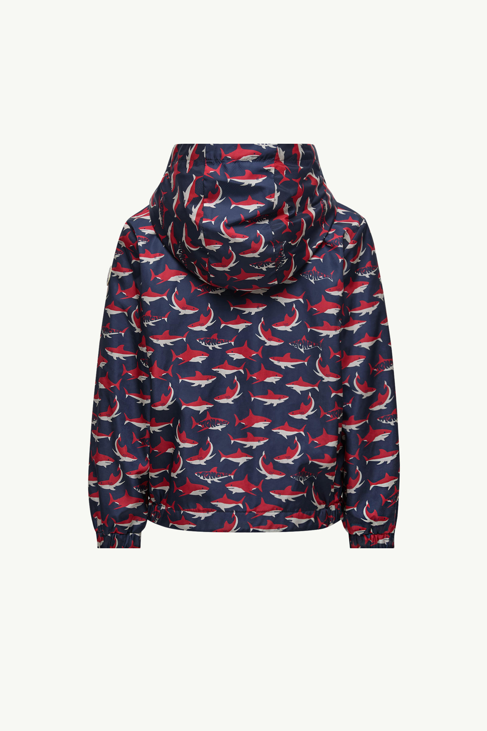 Boyce Hooded Jacket Boy White & Blue & Red Moncler 2