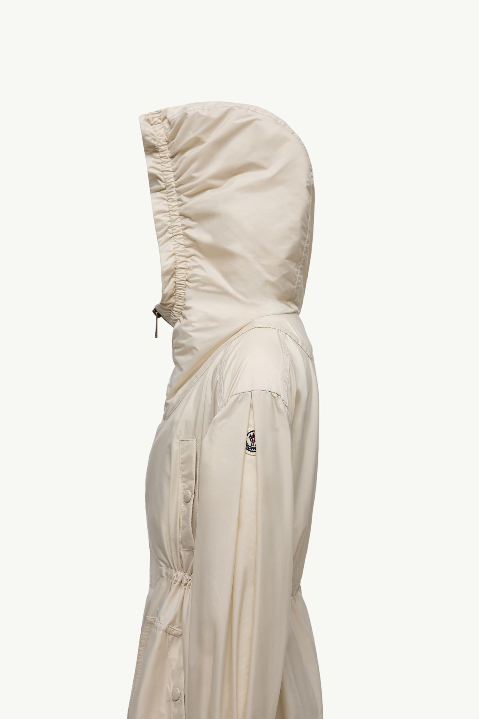 Bessie Hooded Rain Jacket Girl Light Beige Moncler 1
