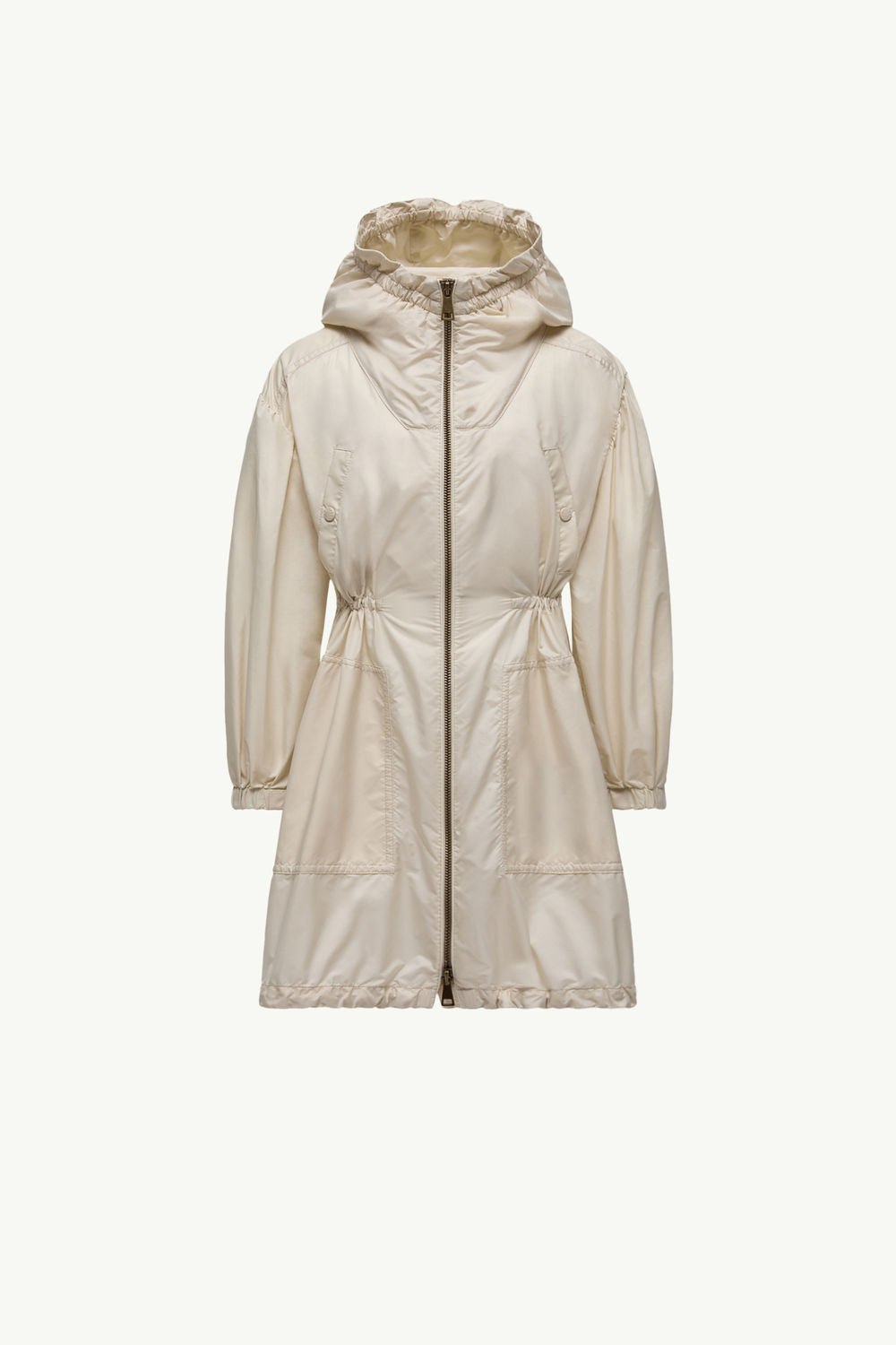 Bessie Hooded Rain Jacket Girl Light Beige Moncler 0