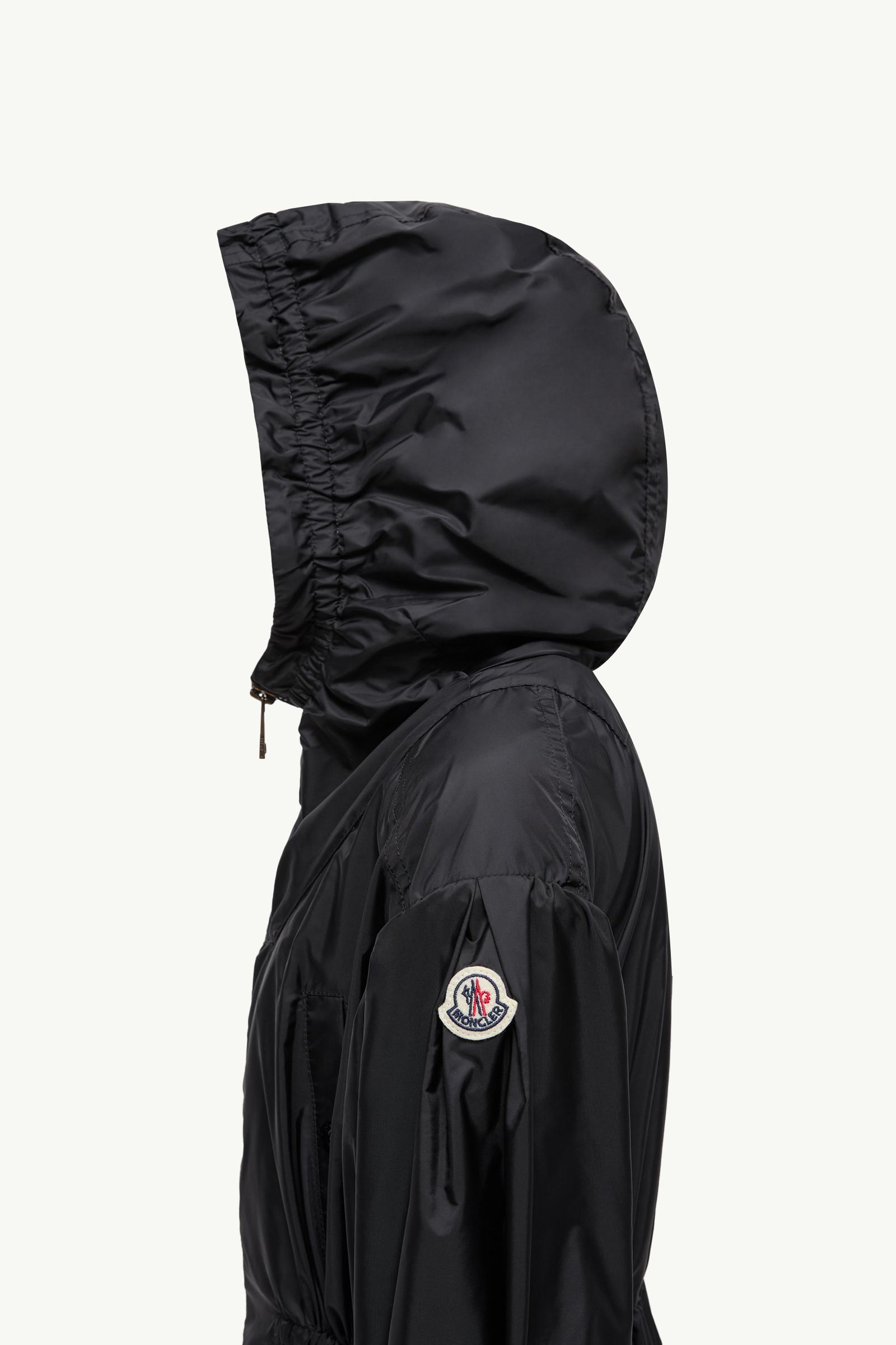 Bessie Hooded Rain Jacket Girl Black Moncler 1