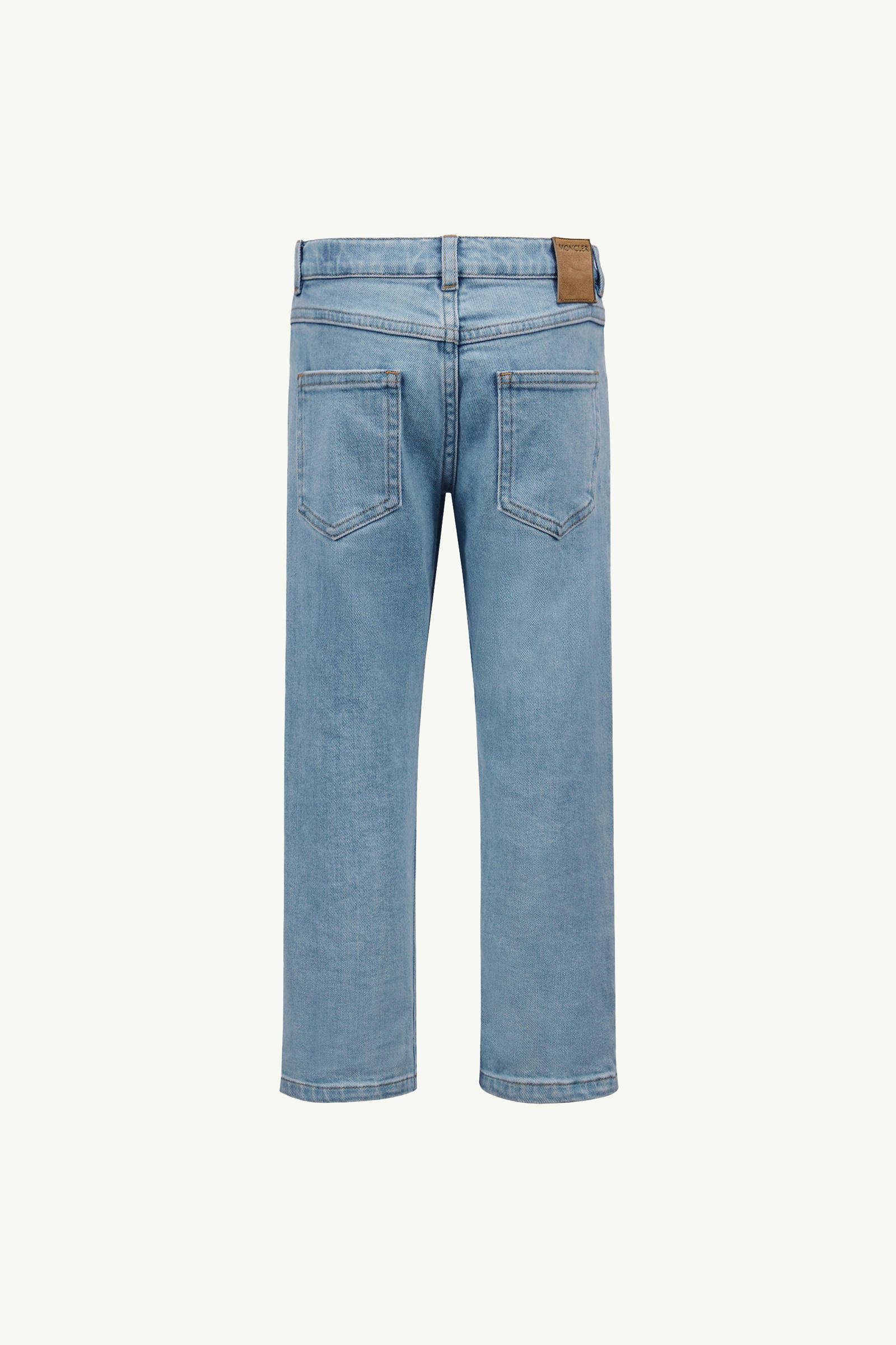 Bleached Denim Jeans Boy Denim Blue Moncler 2