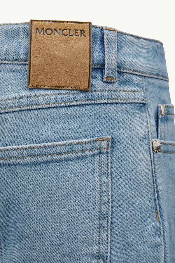 Bleached Denim Jeans Boy Denim Blue Moncler 3