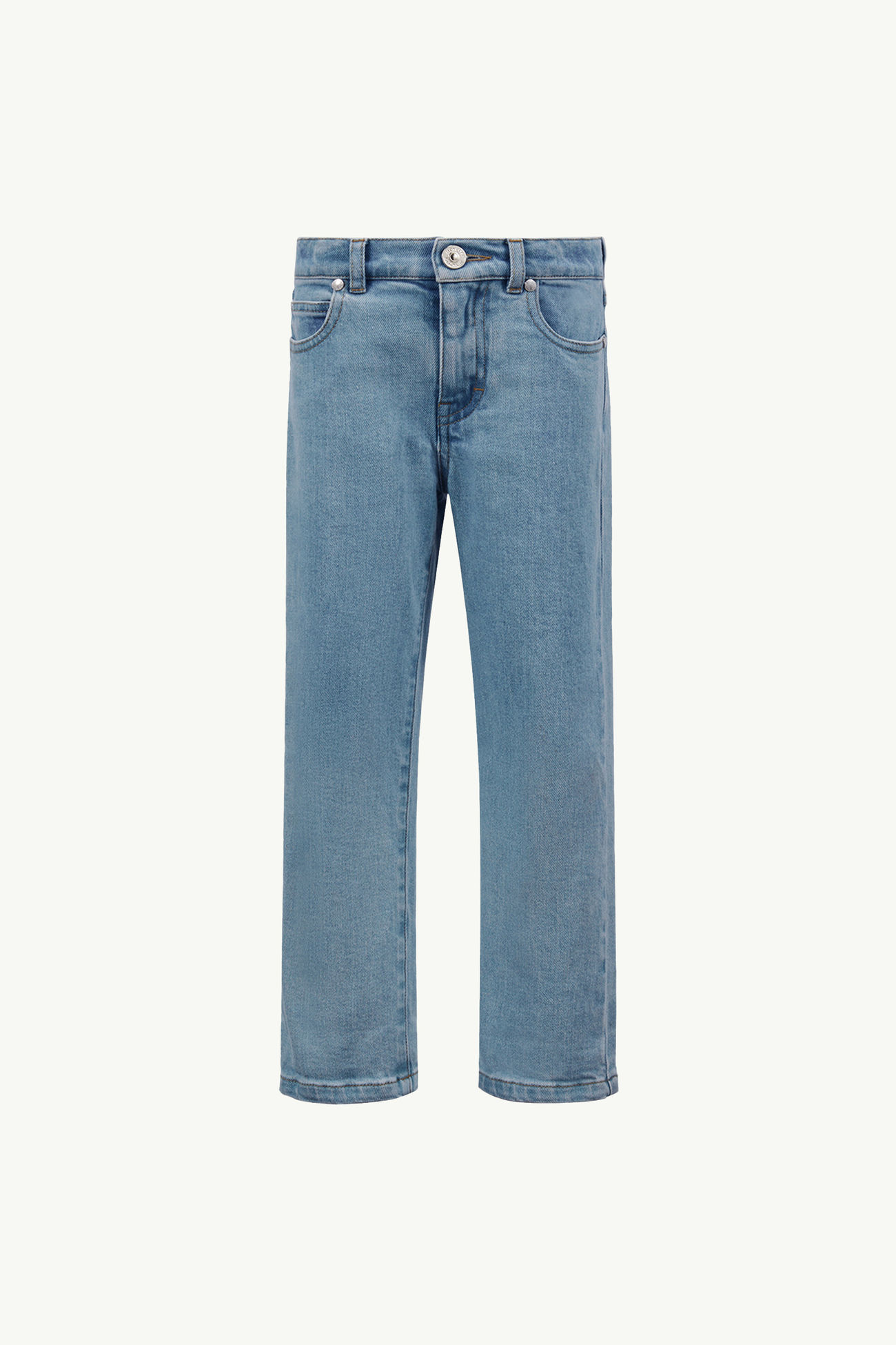 Bleached Denim Jeans Boy Denim Blue Moncler 0