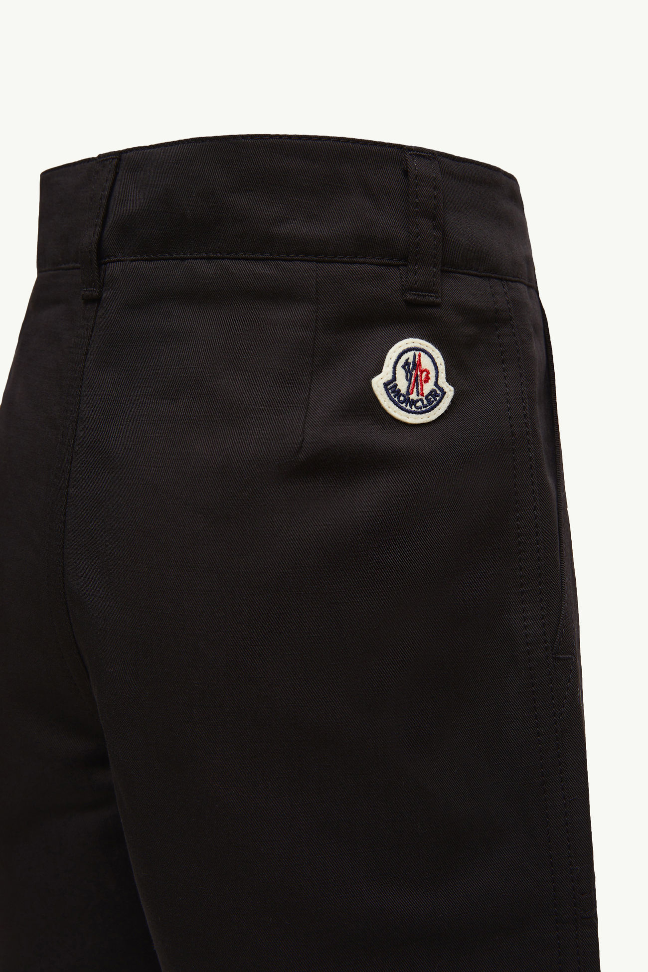 男童棉质和麻织物华达呢短裤 男童 黑色 Moncler 2