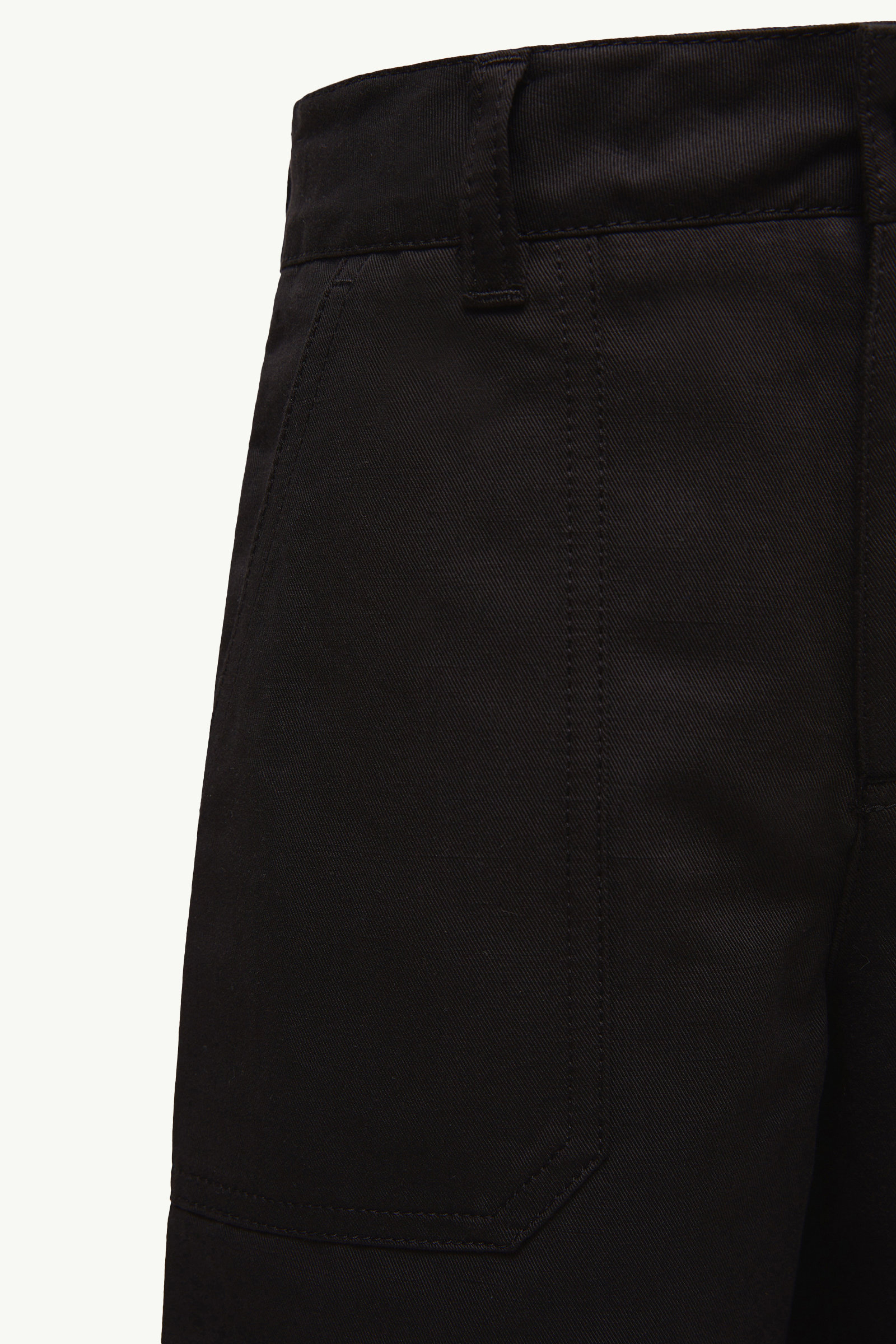 Cotton & Linen Gabardine Shorts Boy Black Moncler 3