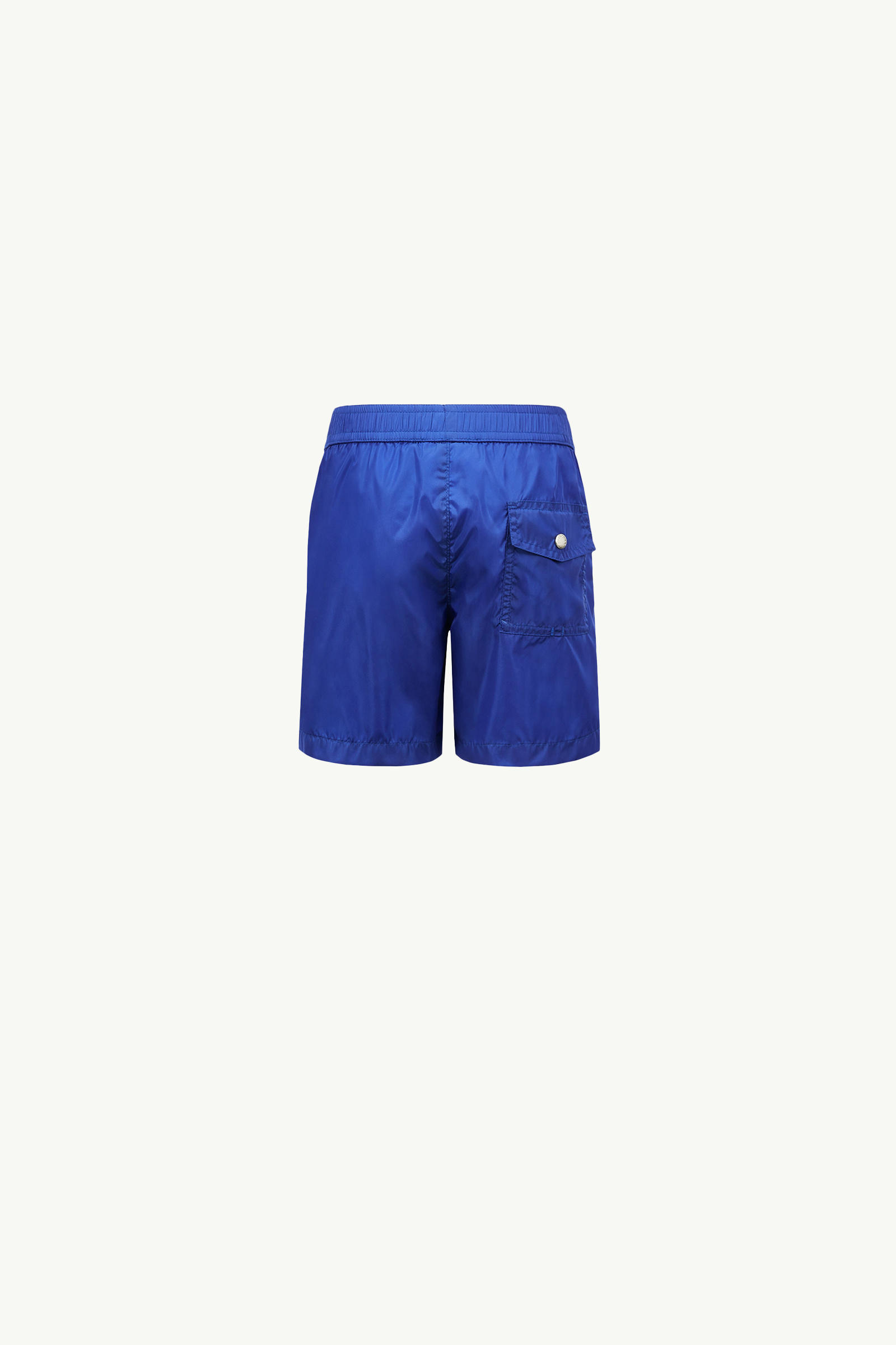 Tricolour-Trimmed Swim Shorts Boy Electric Blue Moncler 2