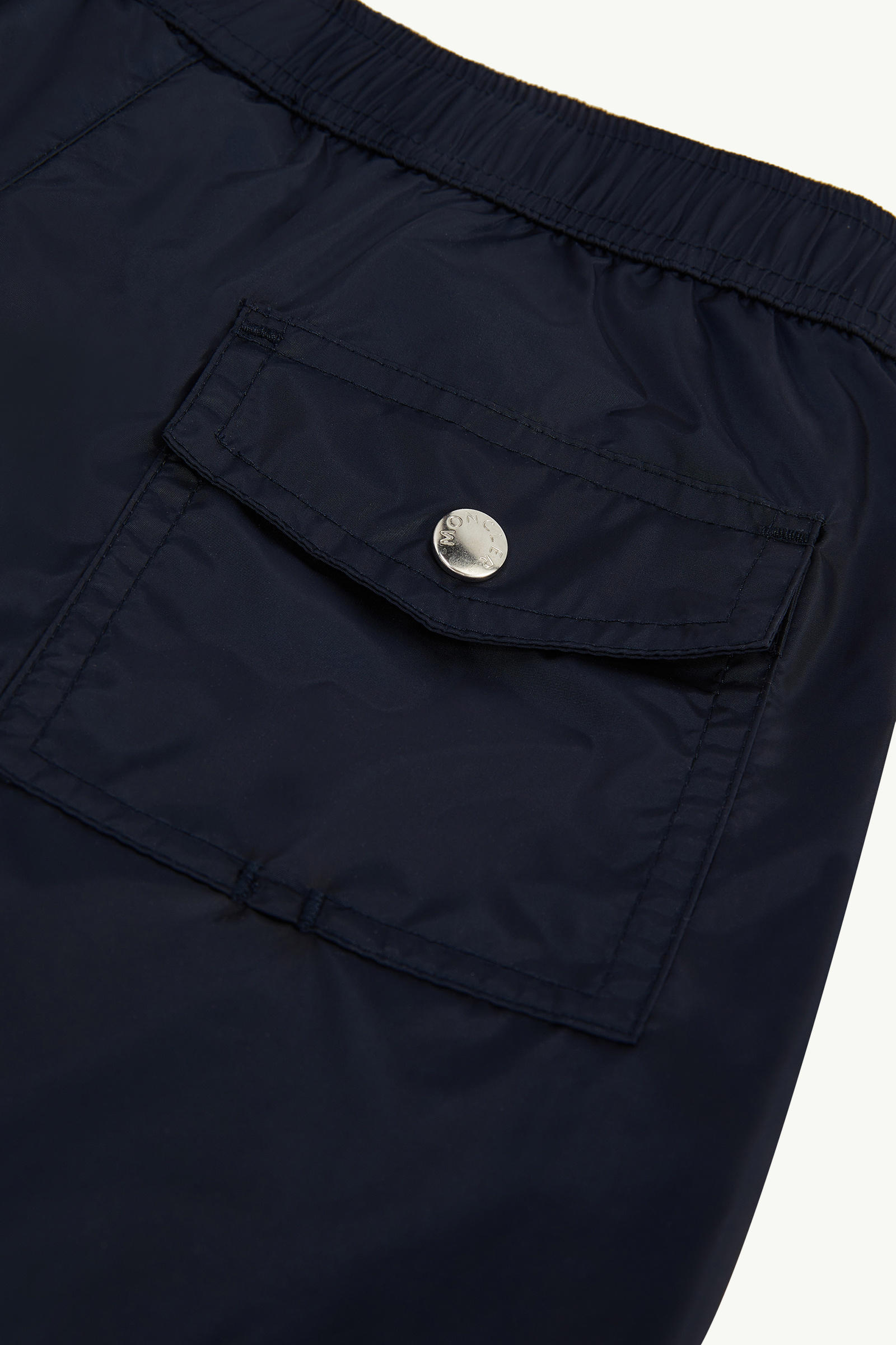 Tricolour-Trimmed Swim Shorts Boy Blue Moncler 3