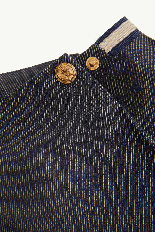Jupe plissée en denim Fille Bleu Jean Moncler 5