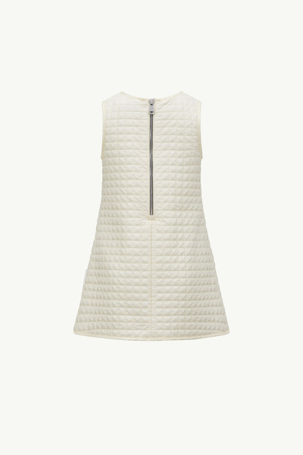 Padded Dress Girl White Moncler 2